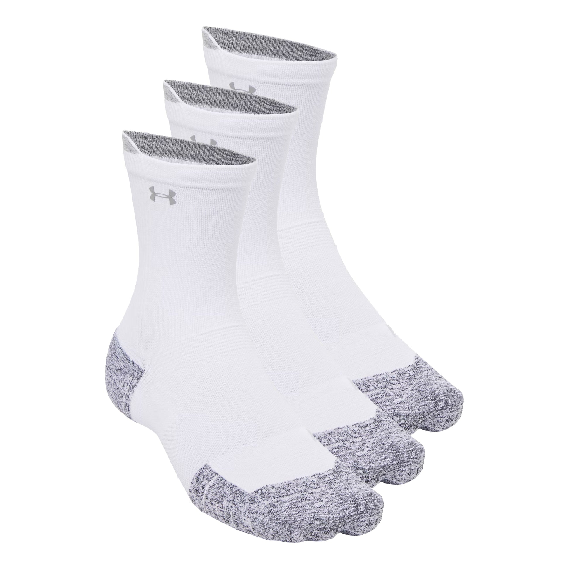 Under Armour Velociti Run Cush Crew 3pack Calze da corsa Unisex - bianco, bianco
