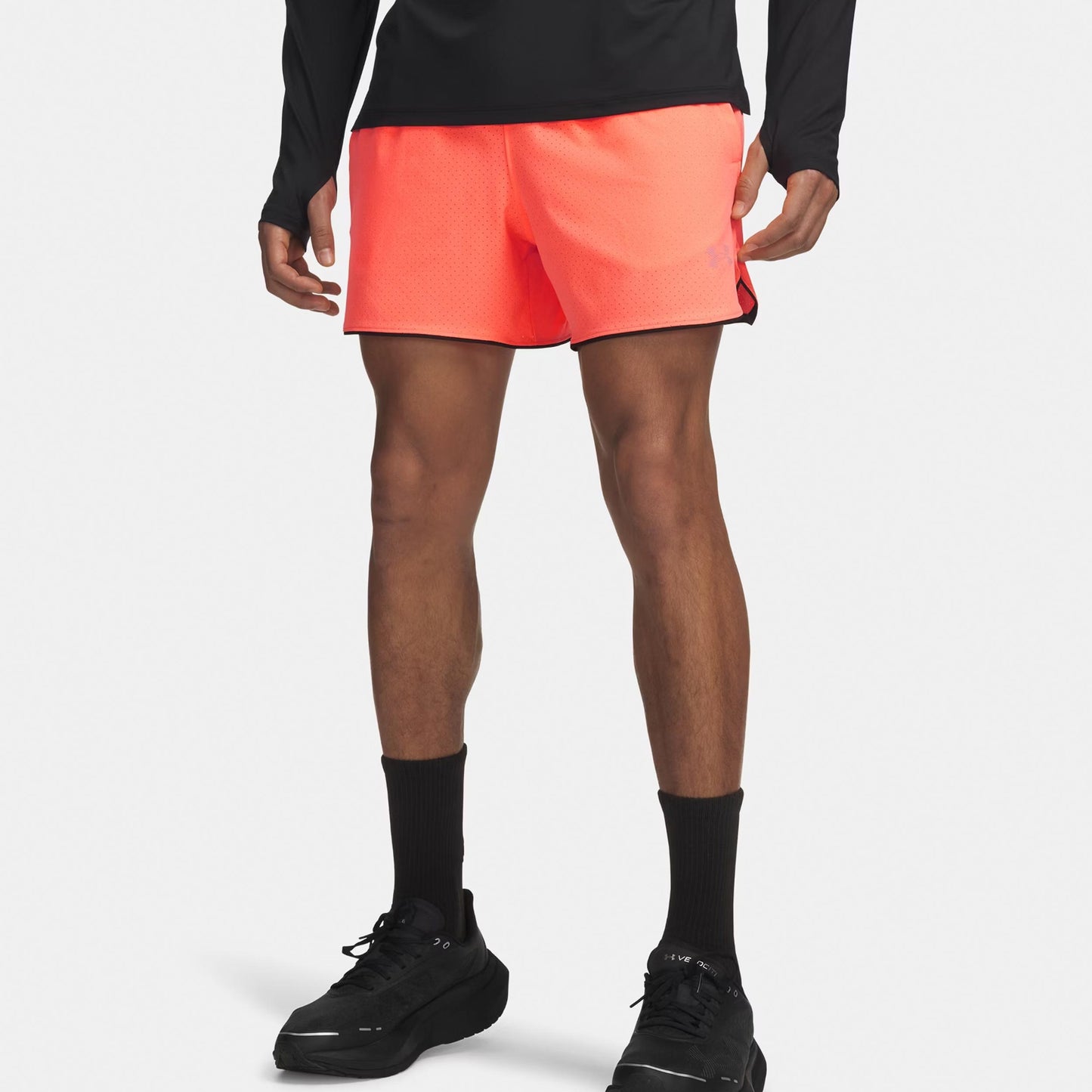 Under Armour Velociti Pro Vent 5in  Pantaloncini da corsa Uomini - arancione, argento