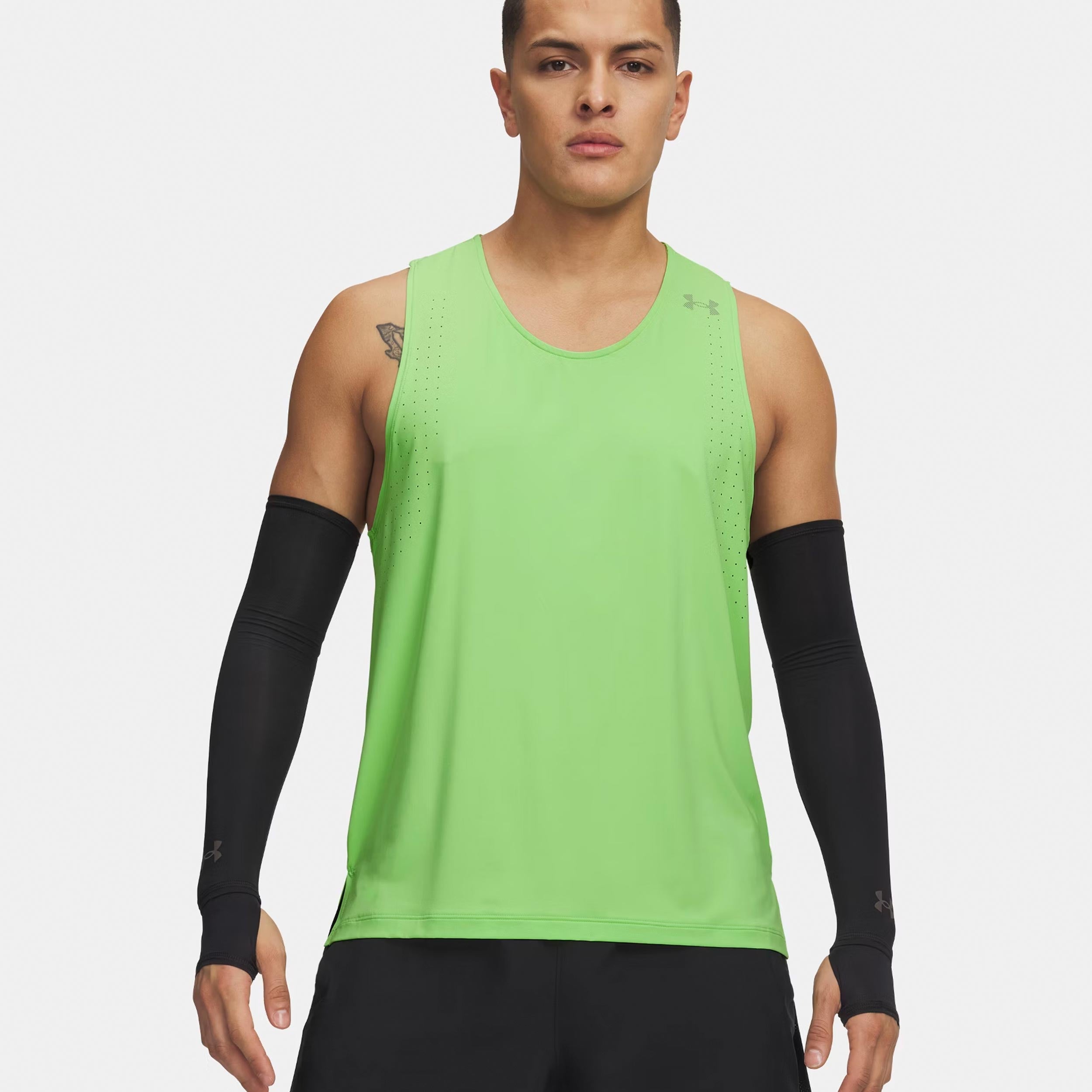 Under Armour Velociti Pro  Camicia da corsa Uomini - verde neon, argento