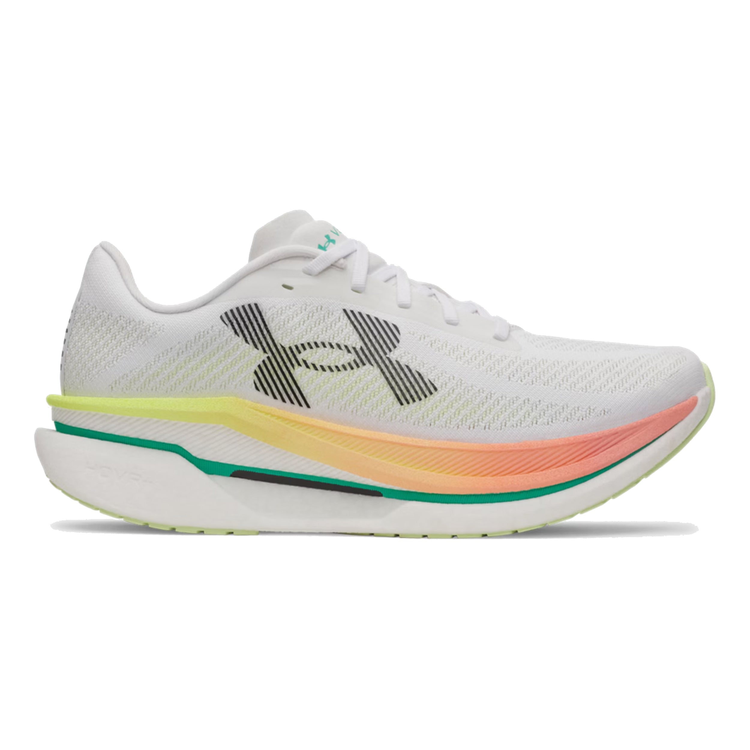Under Armour Velociti Pro 2 Scarpa da competizione Unisex-bianco, verde chiaro