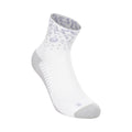 Performance Run Quarter Calze da corsa Unisex-bianco, lilla