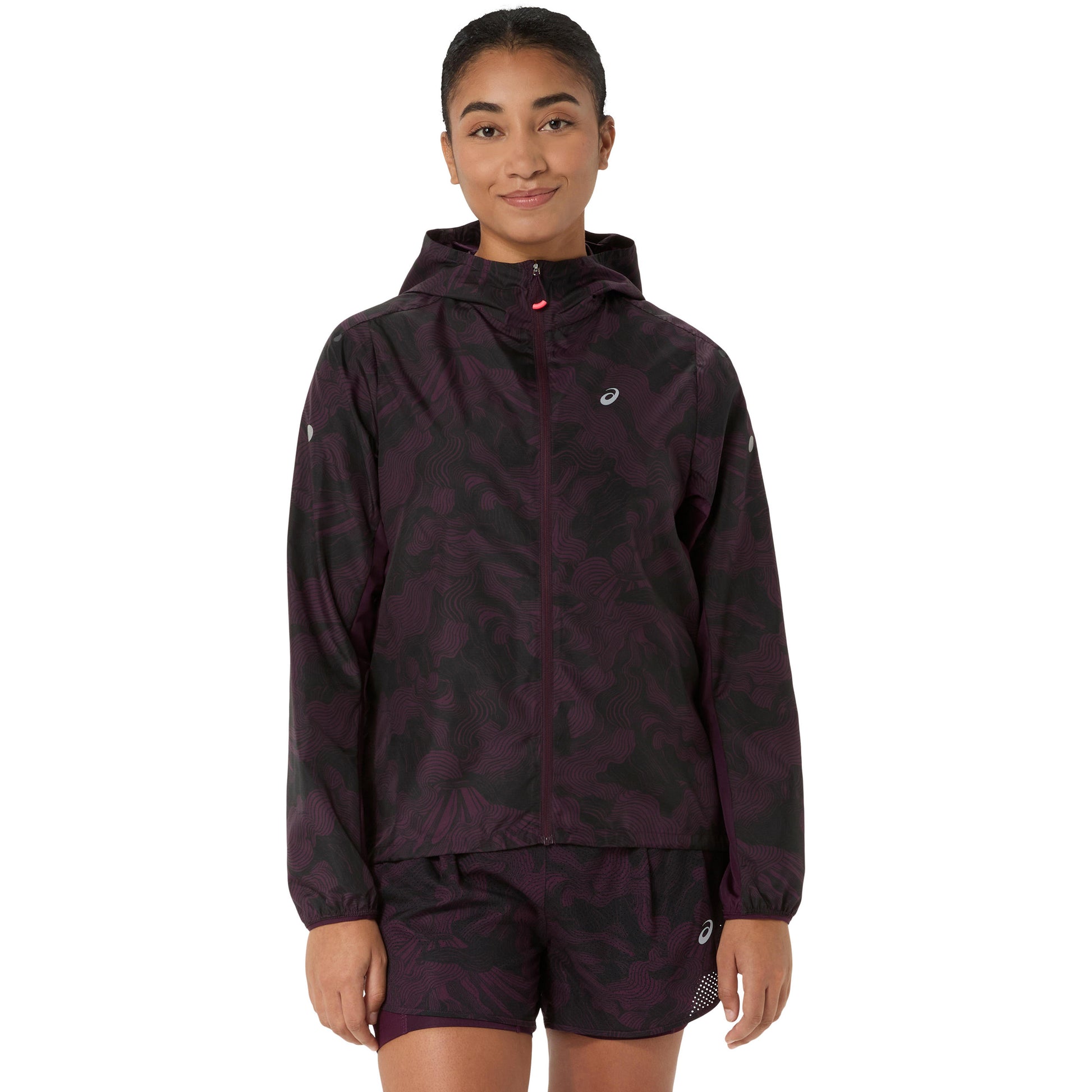 ASICS Fujitrail Packable  Giacca da corsa Donna - vino rosso