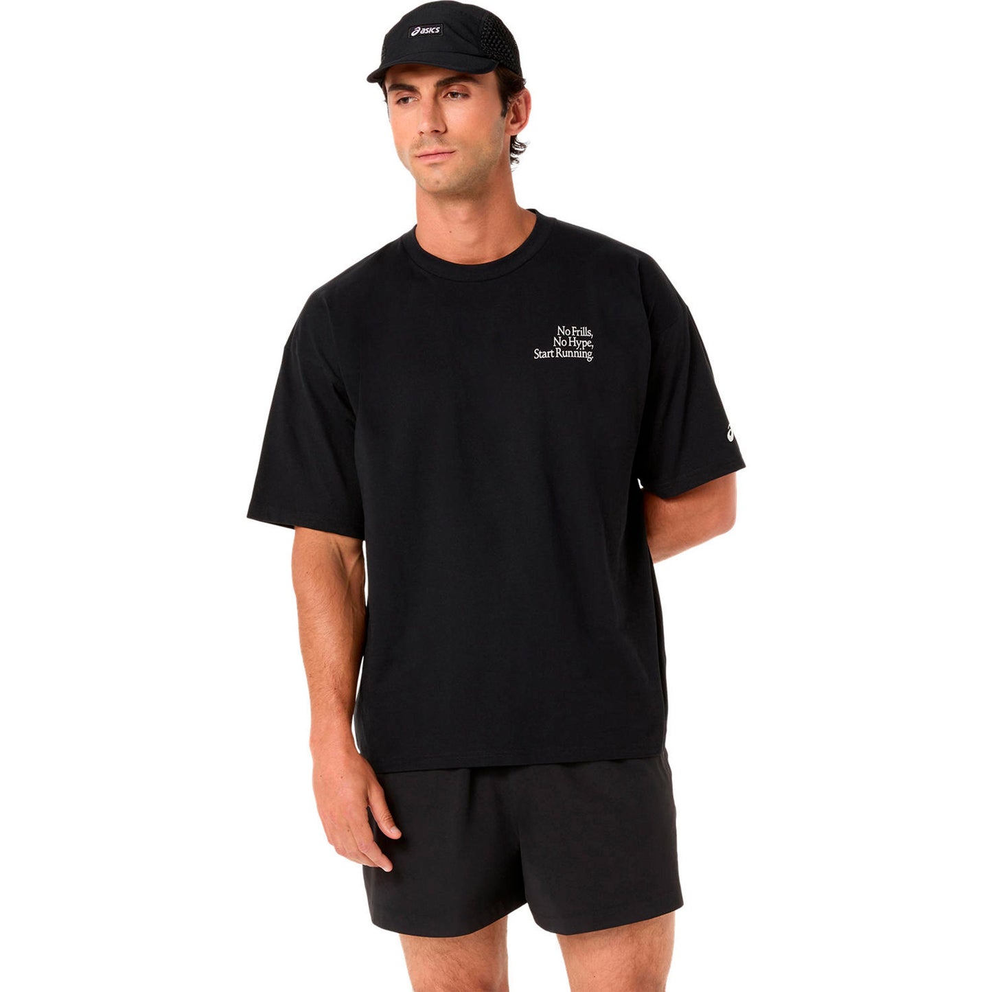 ASICS Runner Message Graphic Relaxed  Camicia da corsa Uomini - nero