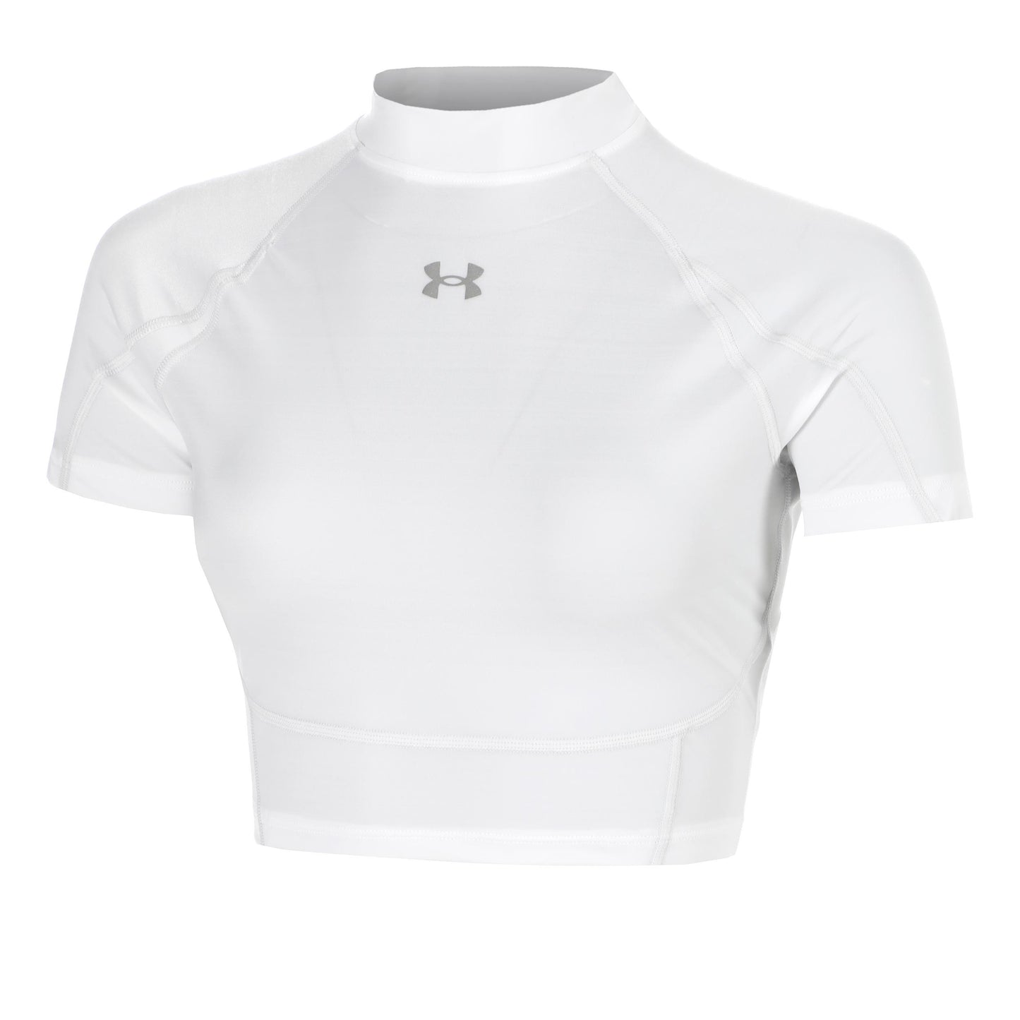 Under Armour HeatGear Elite Crop Maglietta Donna-bianco