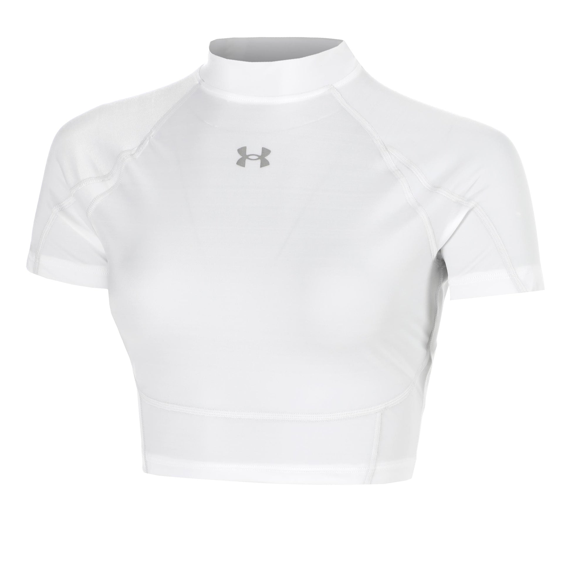 Under Armour HeatGear Elite Crop Maglietta Donna-bianco