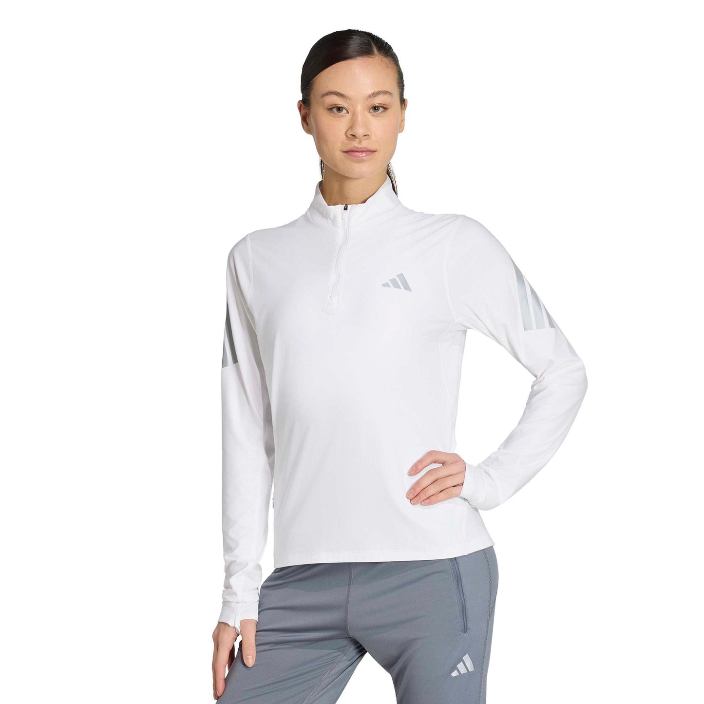 adidas adi365 Camicia da corsa Donna - bianco, argento