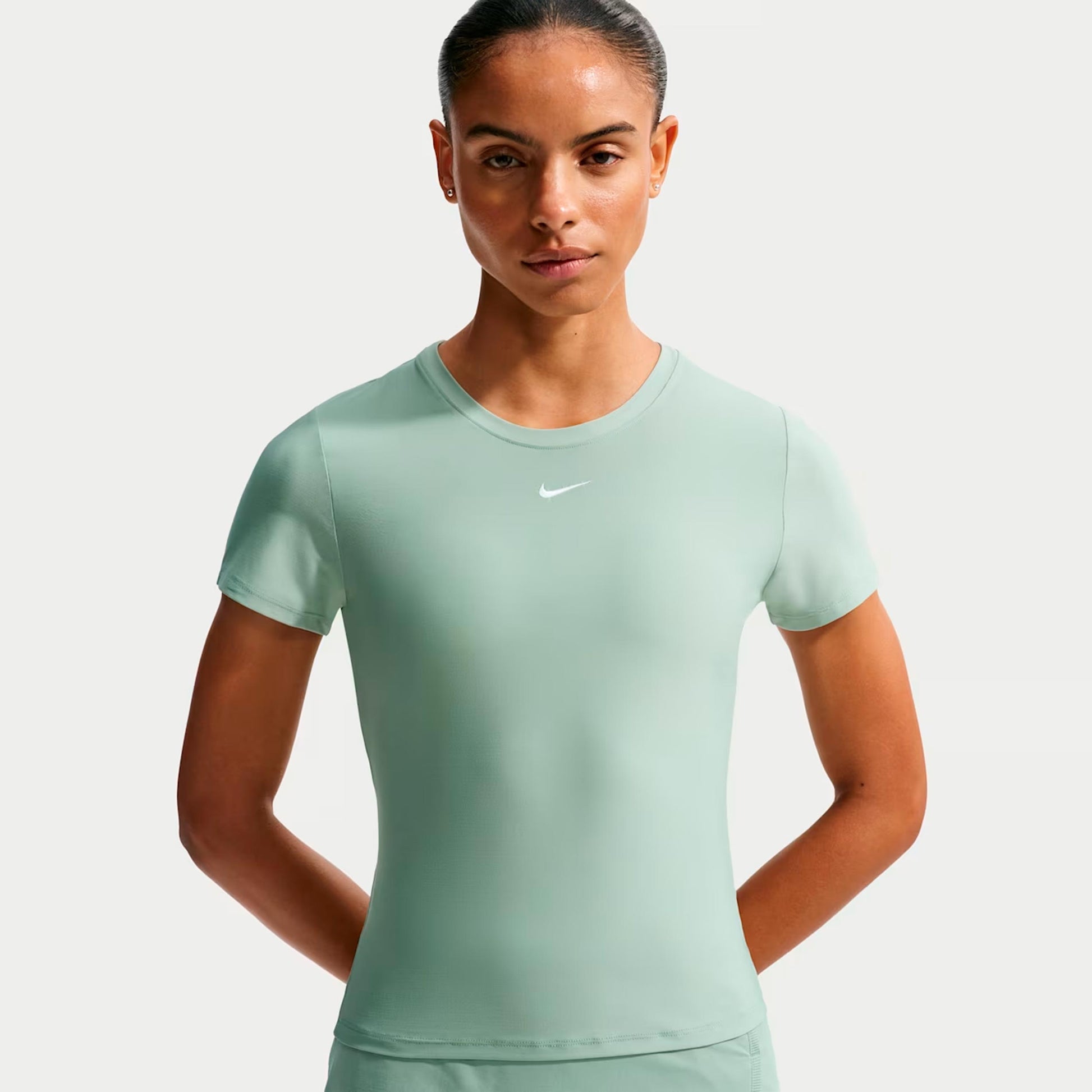 Nike Dri-Fit Victory  Maglietta Donna - grigio-verde, bianco