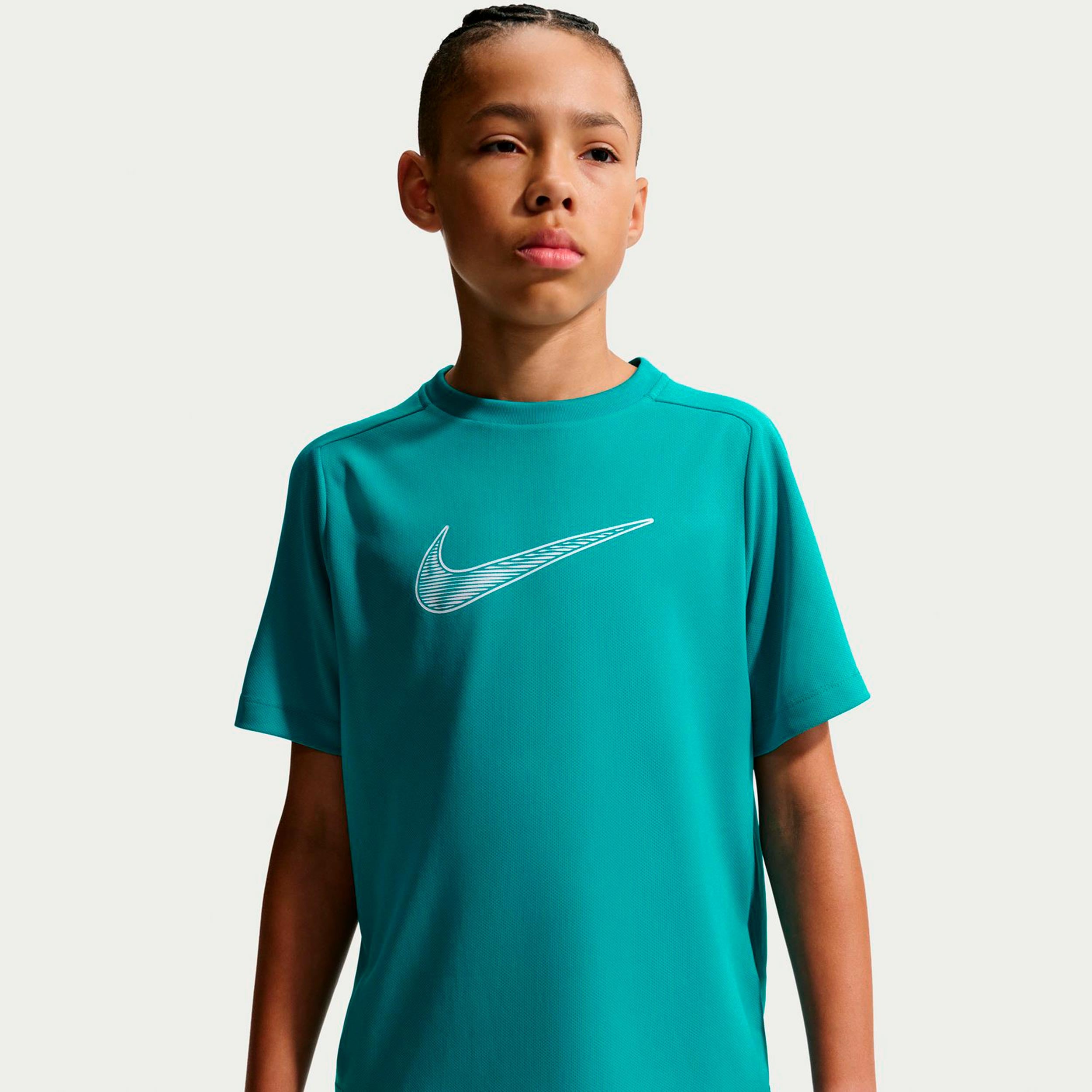 Nike Dri-Fit Multi  Maglietta Bambini - color petrolio, bianco