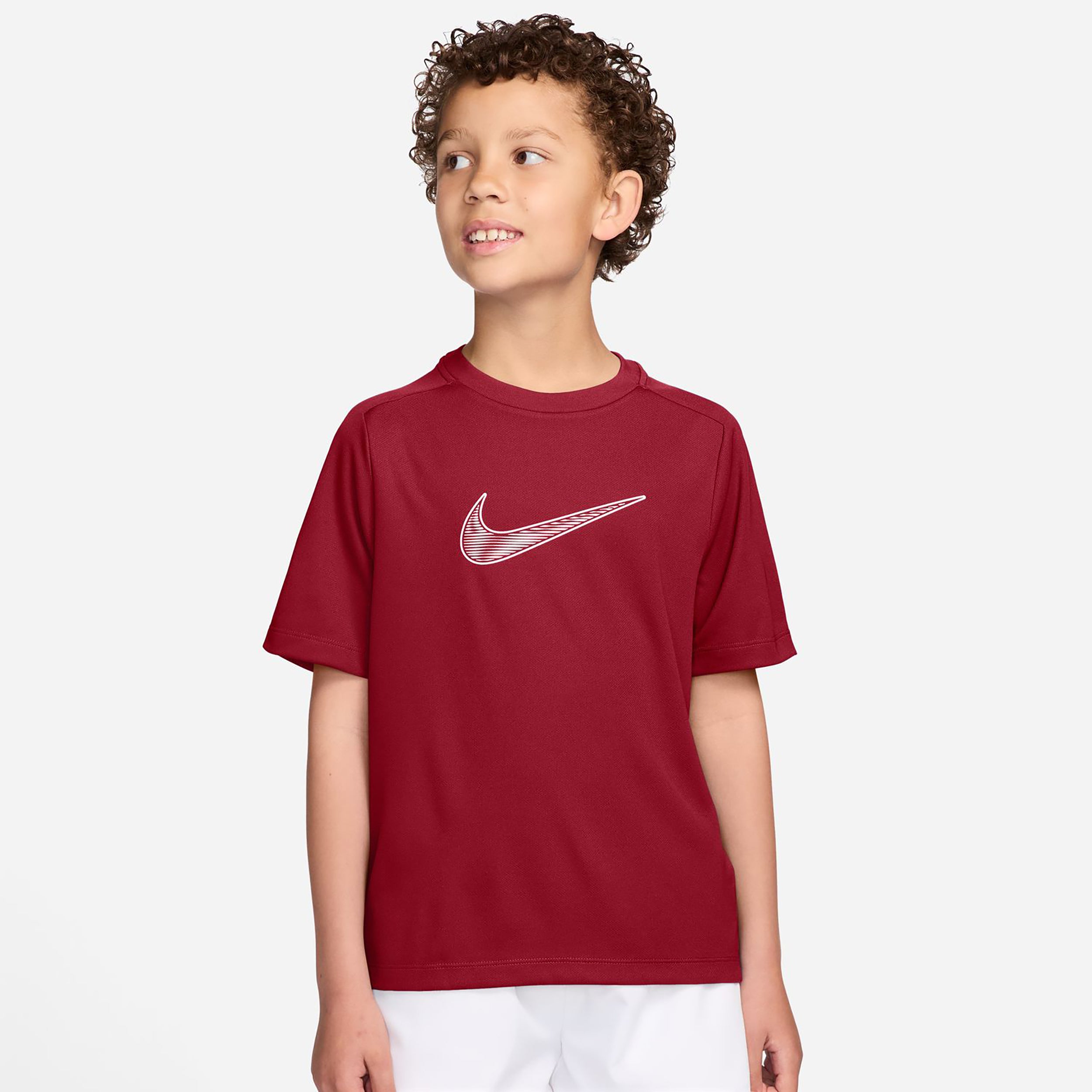 Nike Dri-Fit Multi  Maglietta Bambini - rosso