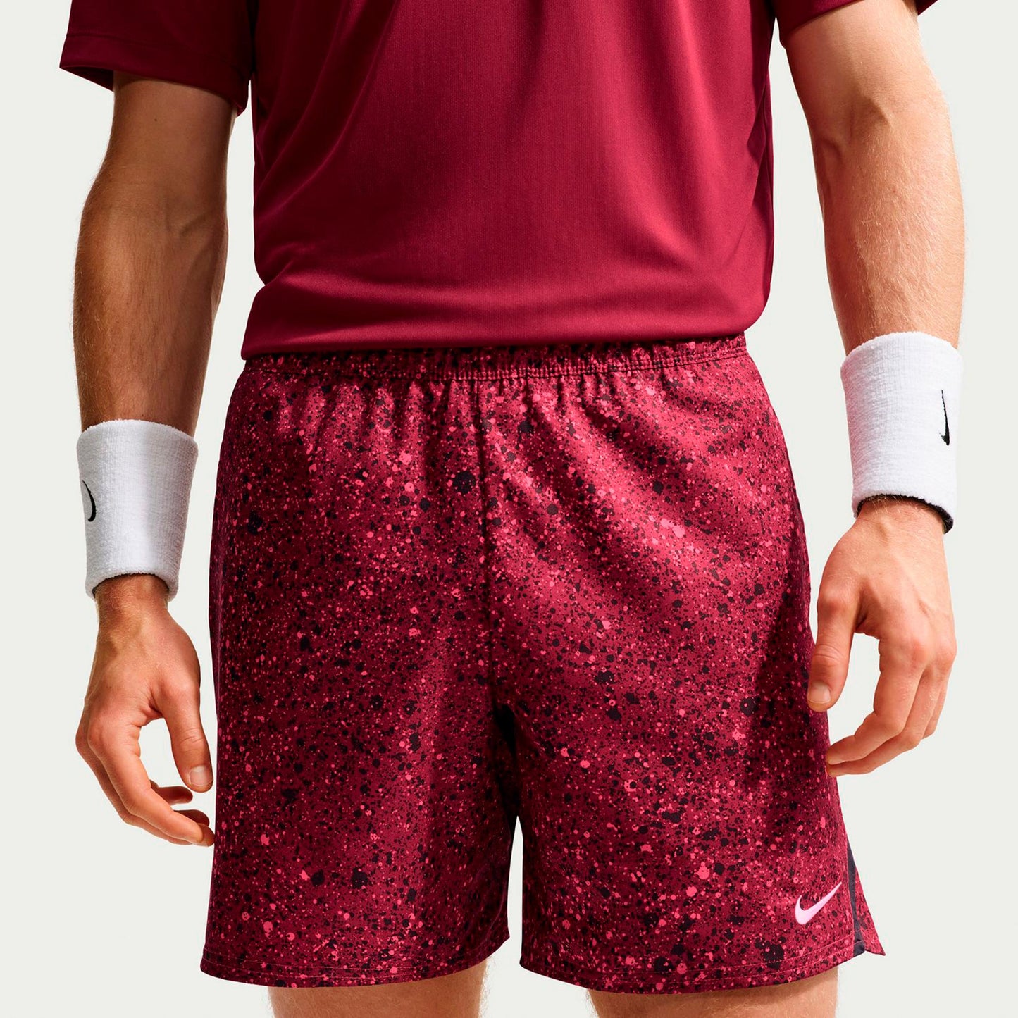 Nike Court Dri-Fit Victory 7in Pantaloncini Uomini - vino rosso