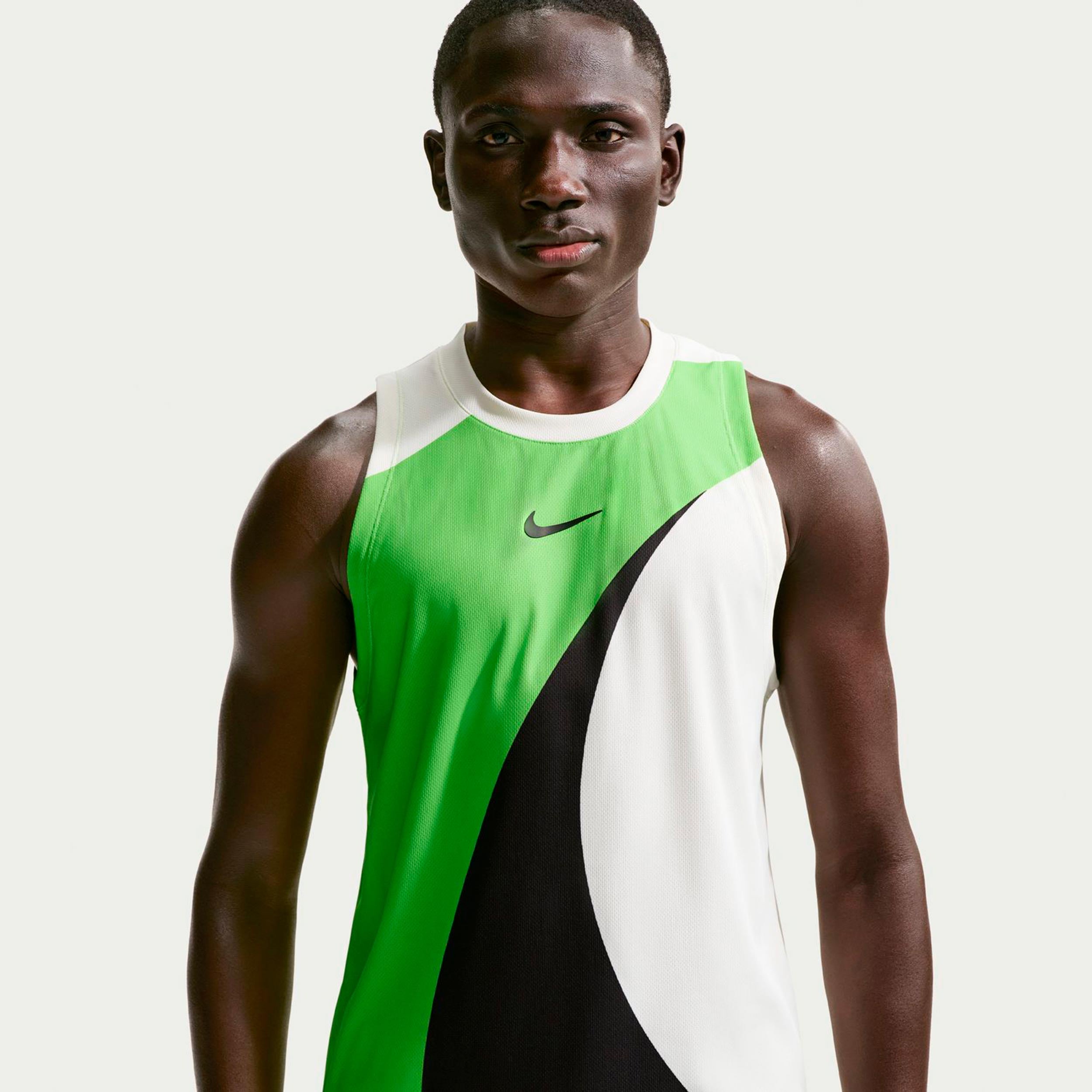Nike Carlos Alcaraz Court Dri-Fit Advantage Slam Canottiera Uomini-verde, bianco