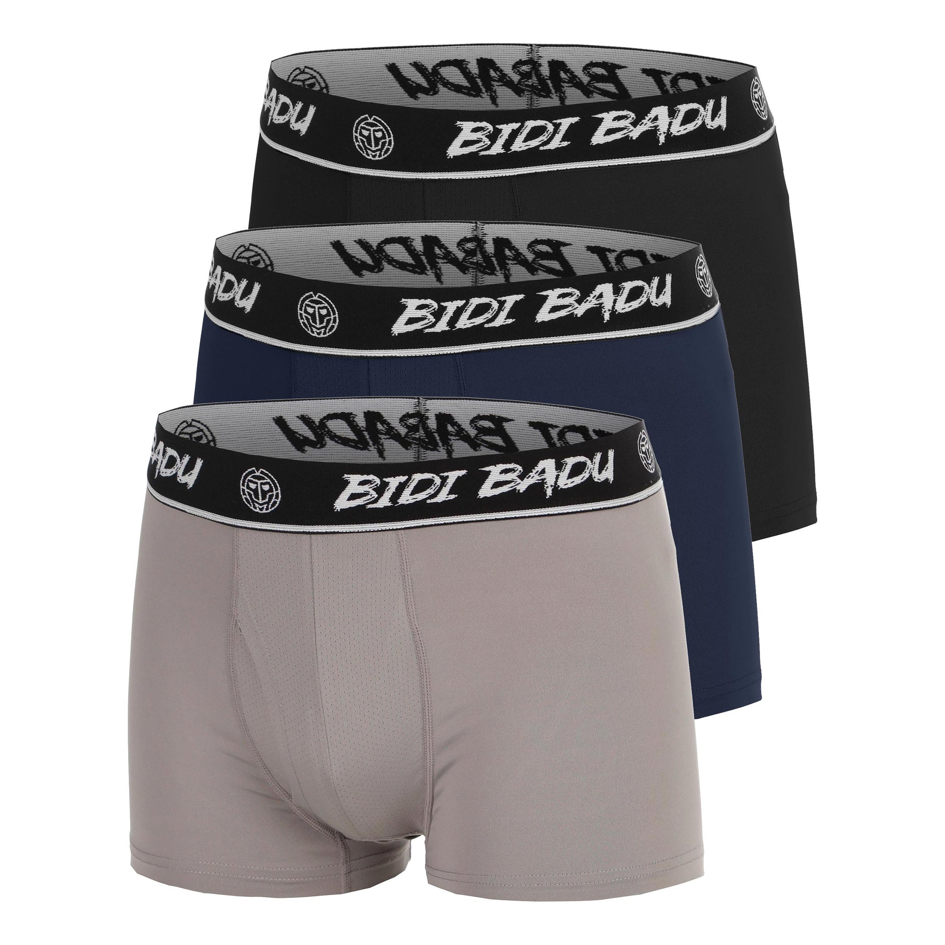 BIDI BADU Boxer - Confezione da 3 Uomini-blu scuro, nero