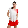 Crew Fade 2.0 Maglietta Donna-rosso, bianco
