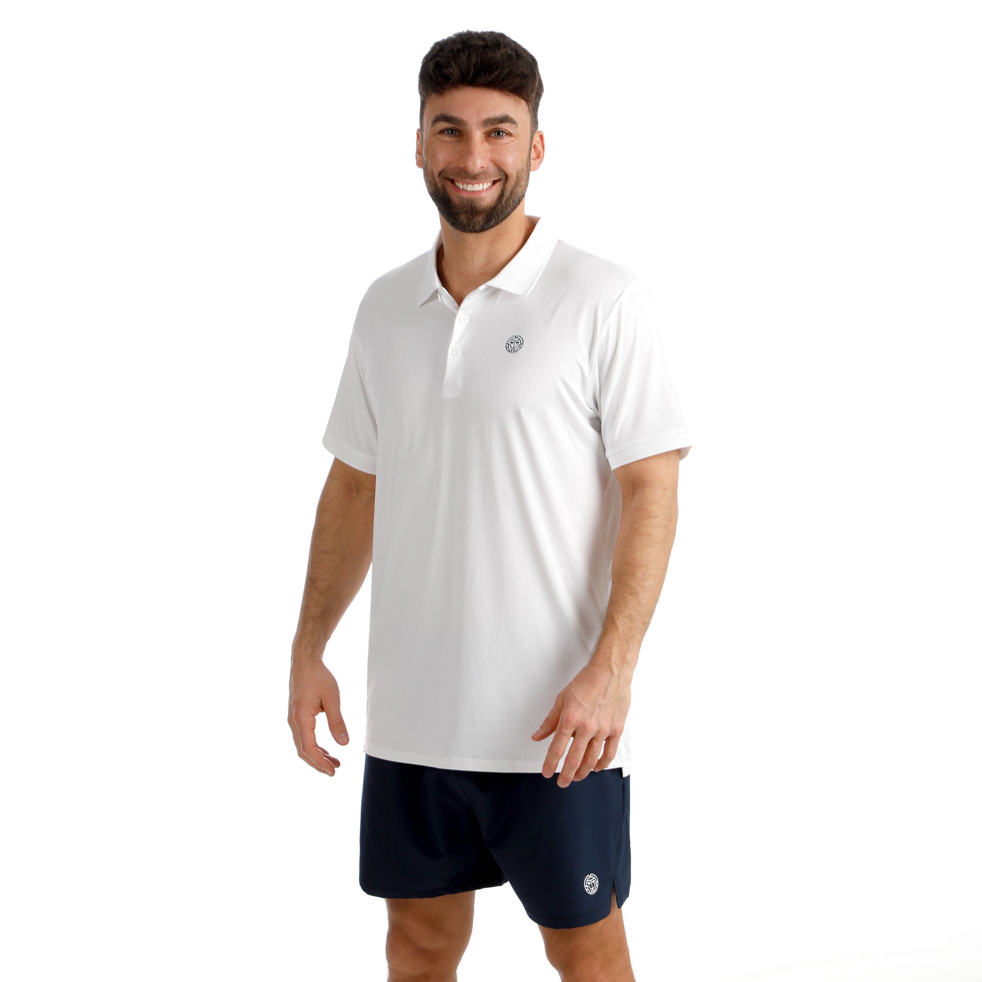 BIDI BADU Crew 2.0 Polo Uomini-bianco