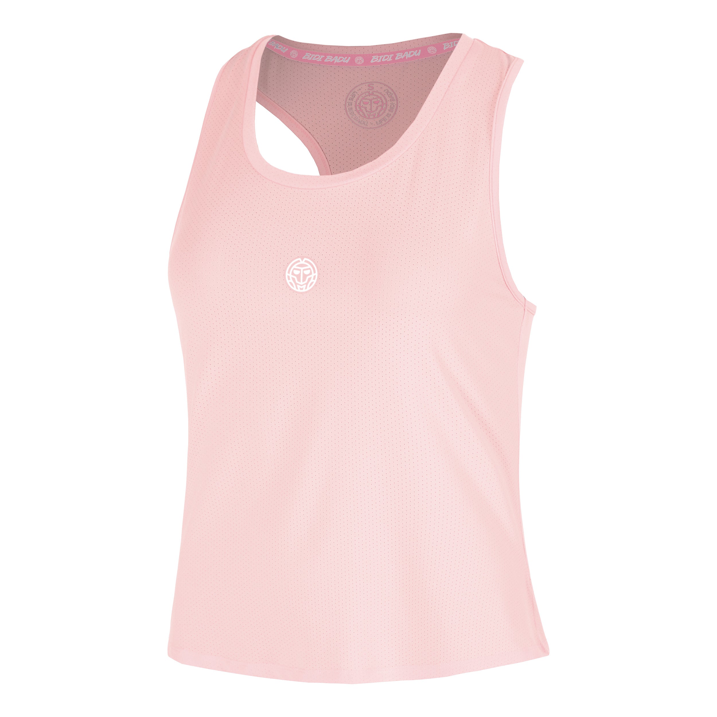 BIDI BADU Out of Control Racerback Canottiera Donna - rosa, bianco