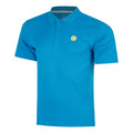 Solid Polo Uomini - blu, giallo neon