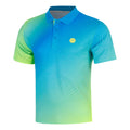 Out of Control Polo Uomini-blu, giallo neon