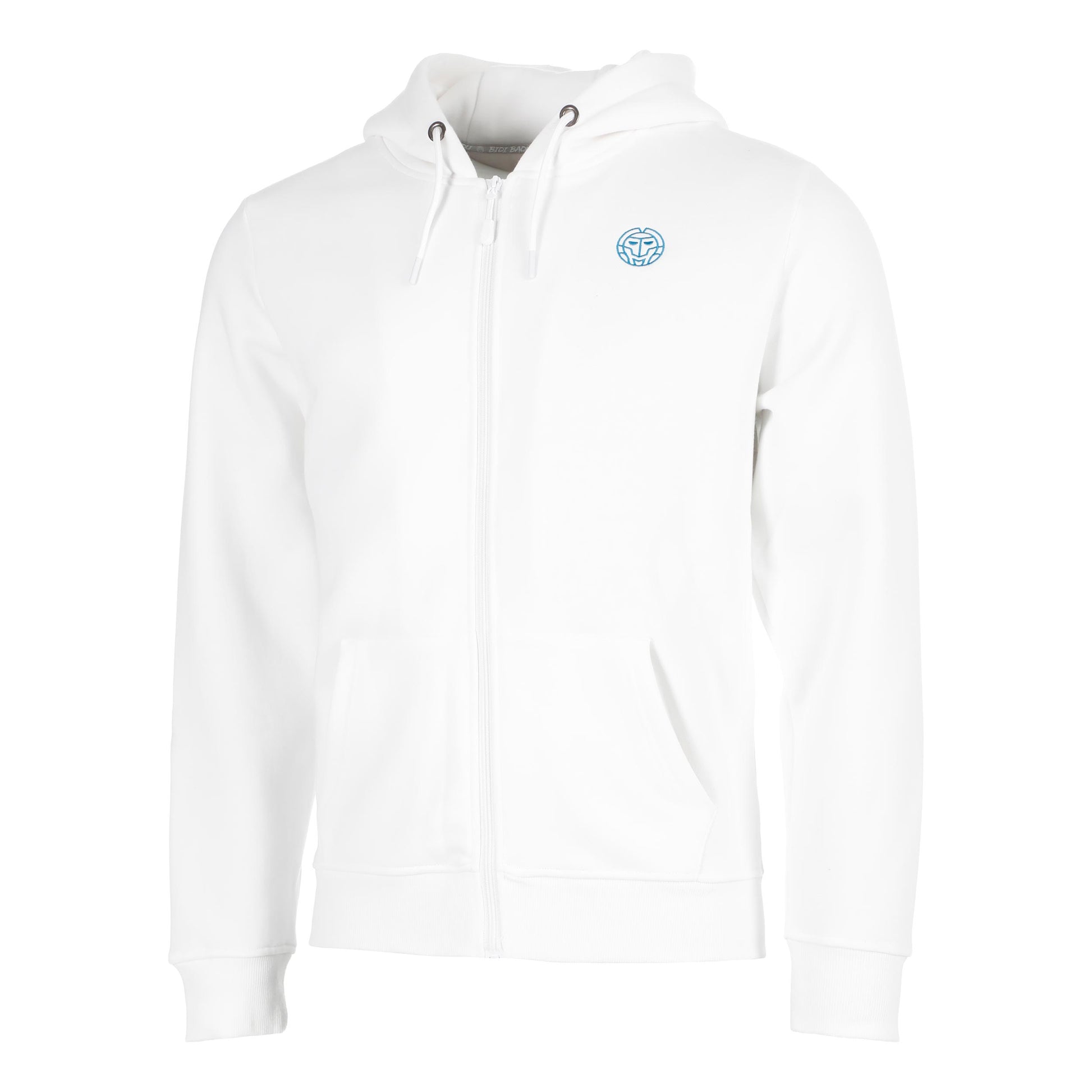 BIDI BADU Hey Laguna Backprint Zip Felpa con cappuccio Uomini-bianco