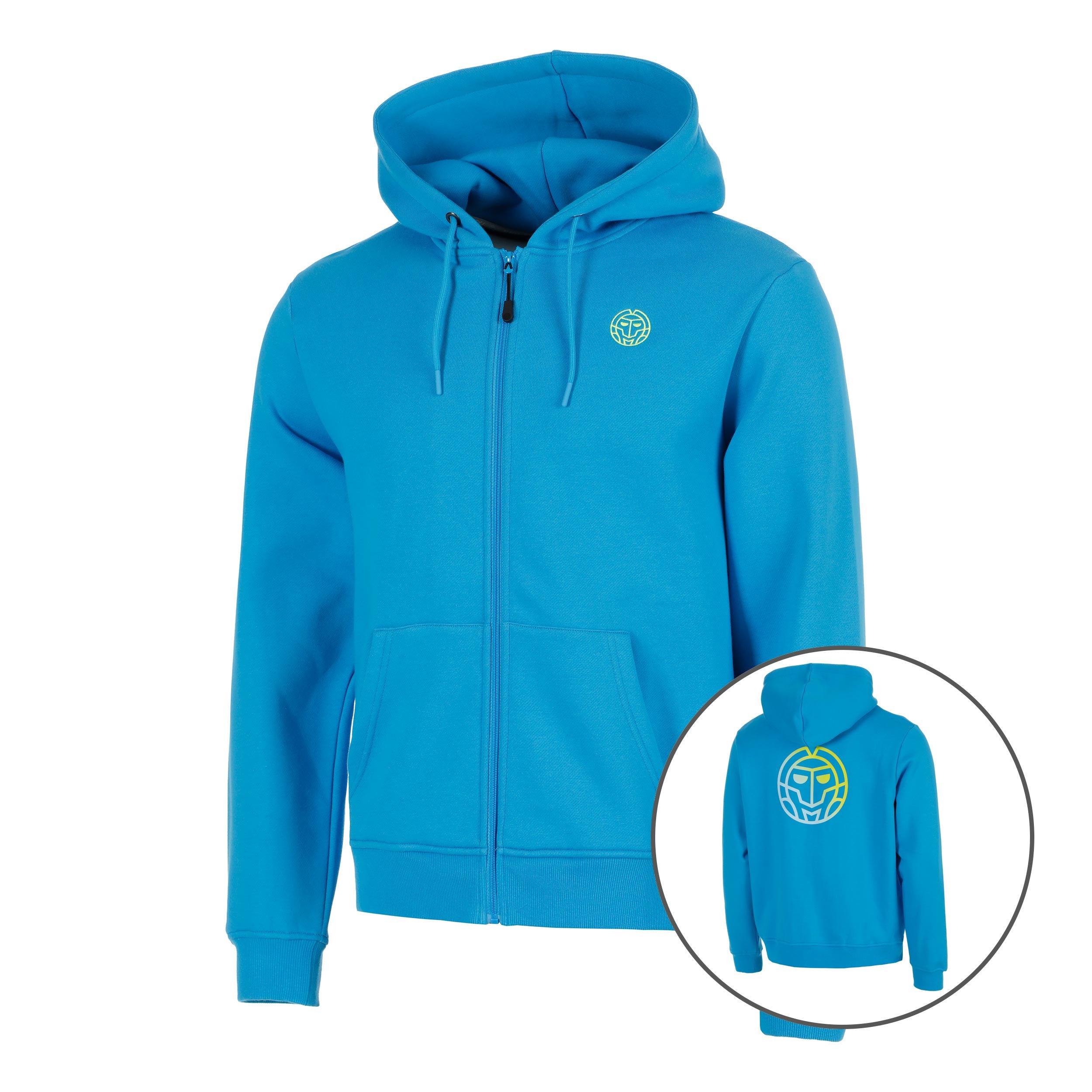 BIDI BADU Out of Control Backprint Zip Felpa Uomini-blu