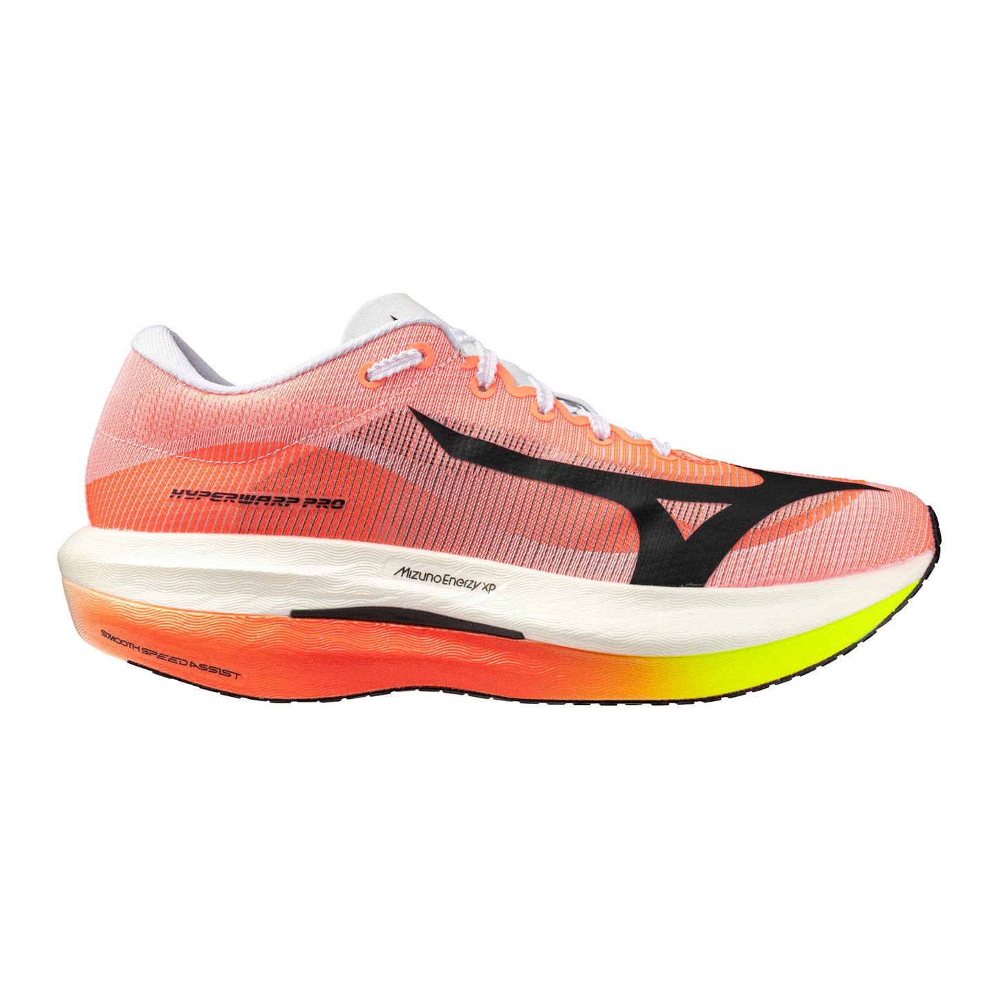 Mizuno Hyperwarp Pro  Scarpa da competizione Unisex - corallo, bianco