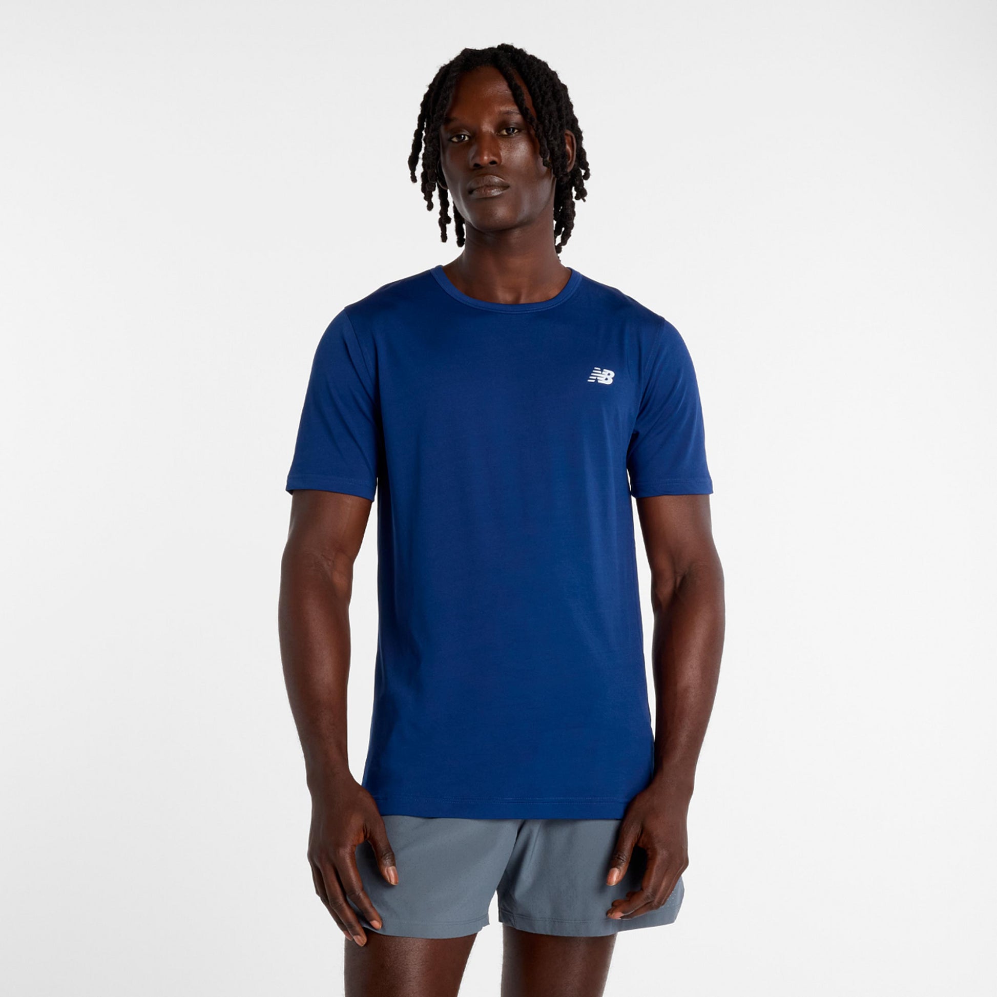New Balance Sport Essentials Utility Maglietta Uomini-blu, bianco