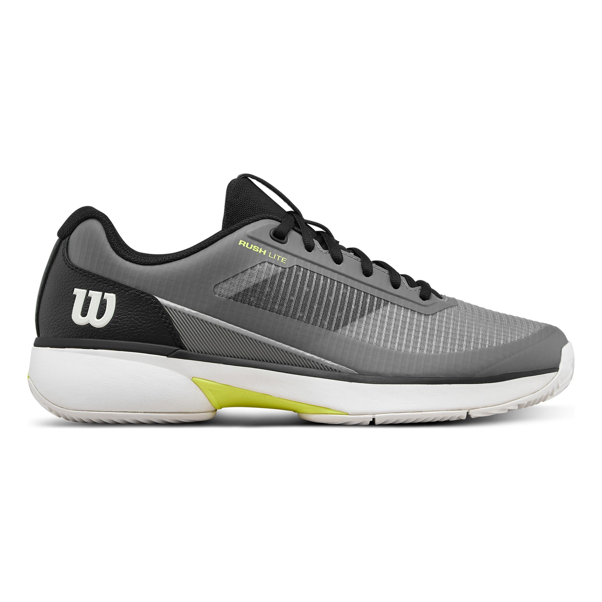 Wilson Rush Lite 5 Scarpa per terra rossa Uomini - grigio, nero