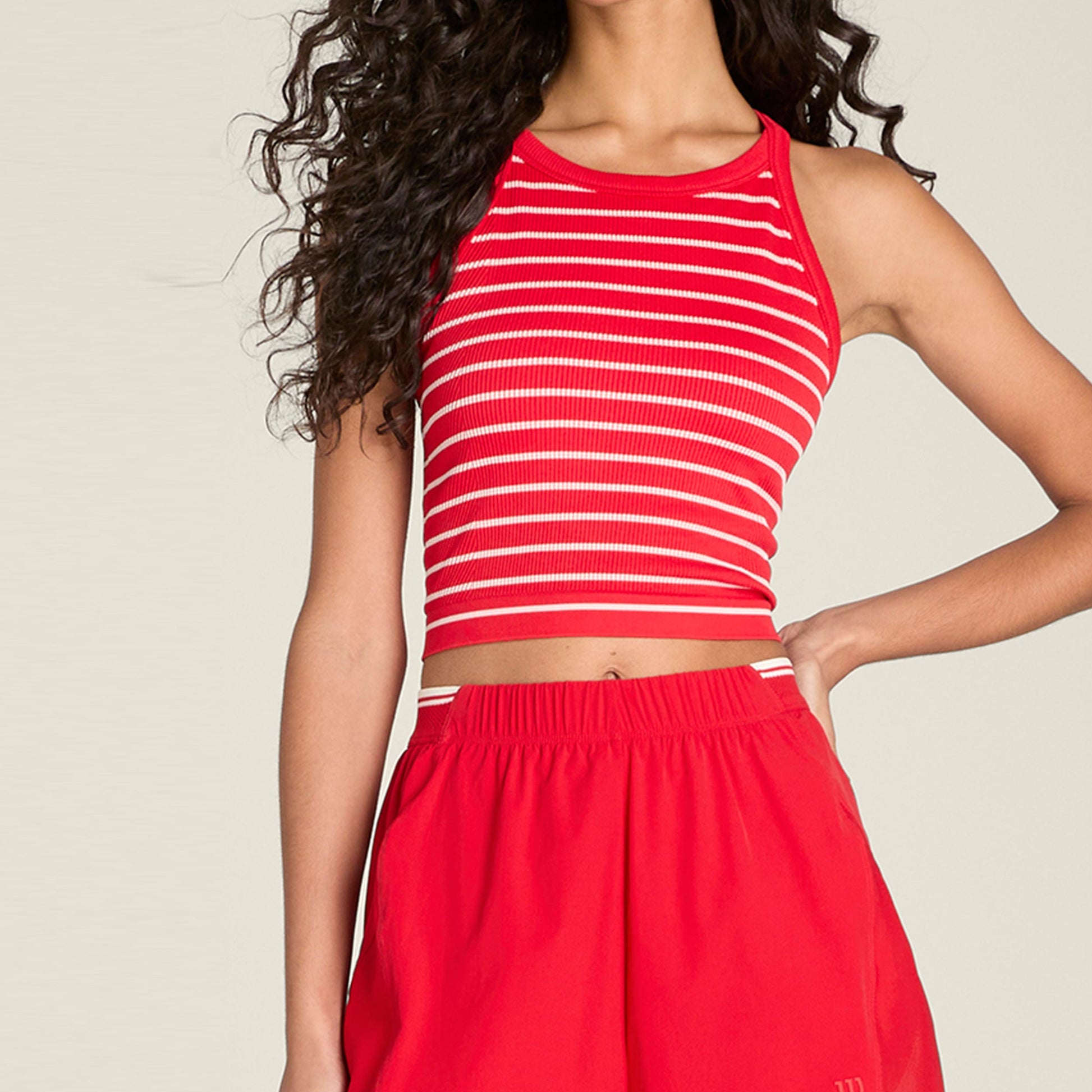 Wilson On The Daily Canottiera Donna - rosso, bianco