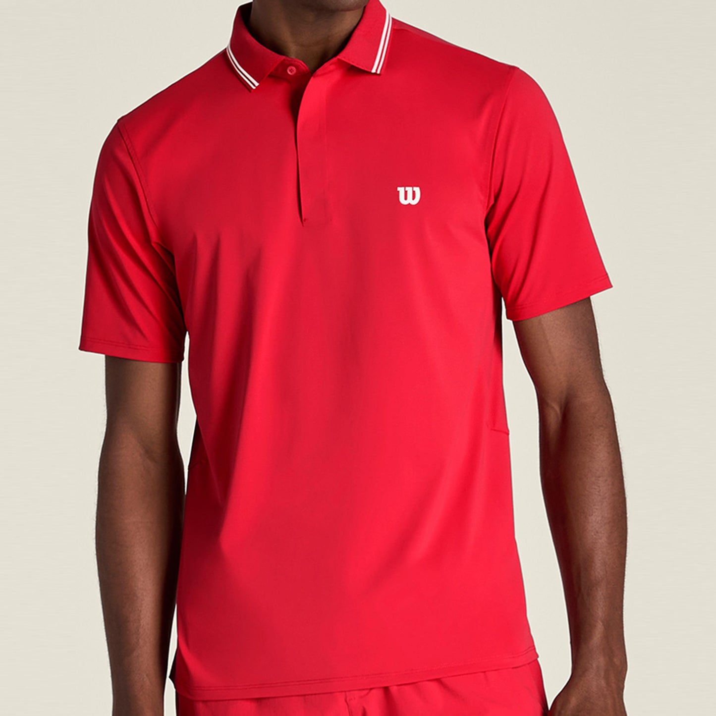 Wilson Challengers Technical Polo Uomini - rosso