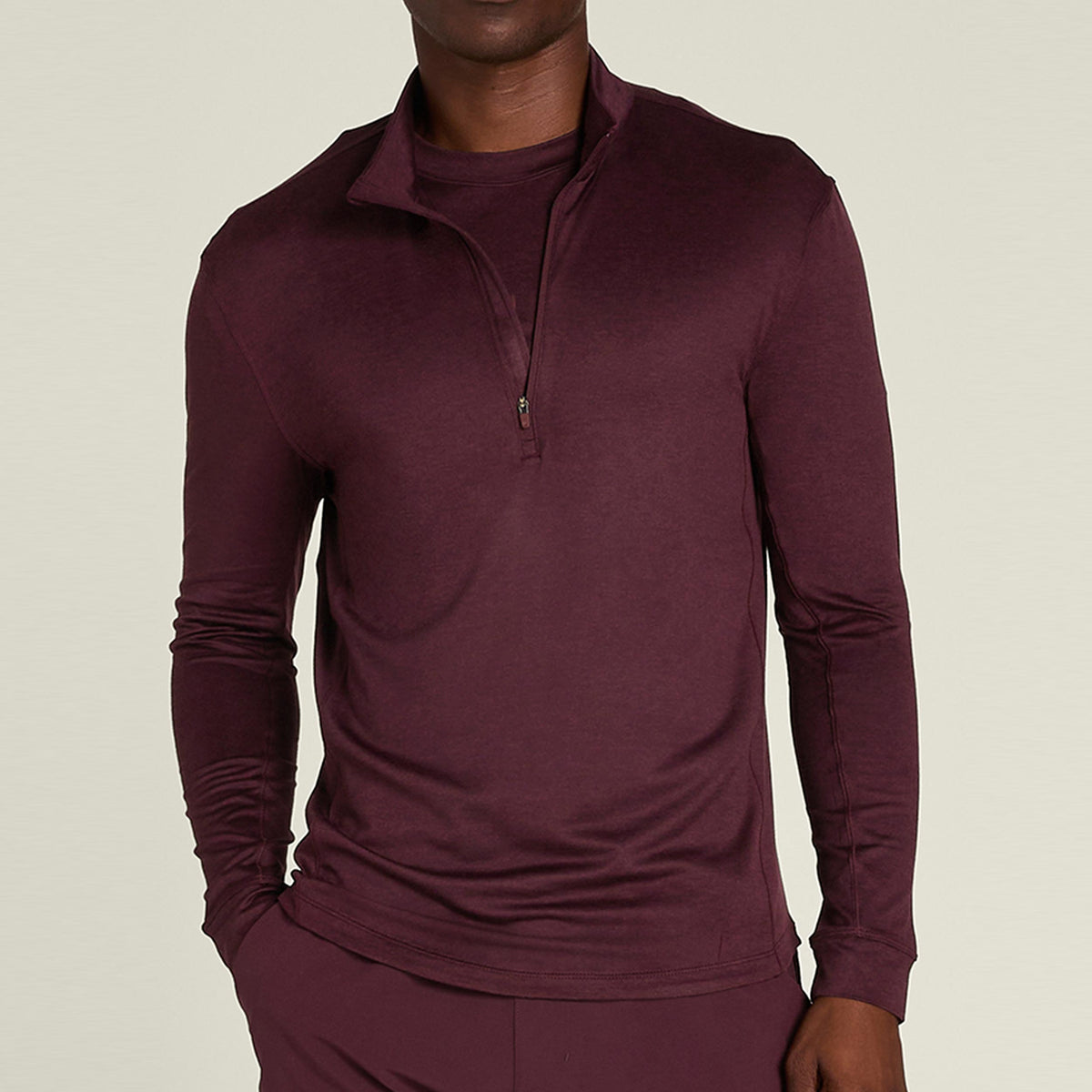 Wilson Everyday Performance Half-Zip Manica lunga Uomini - viola