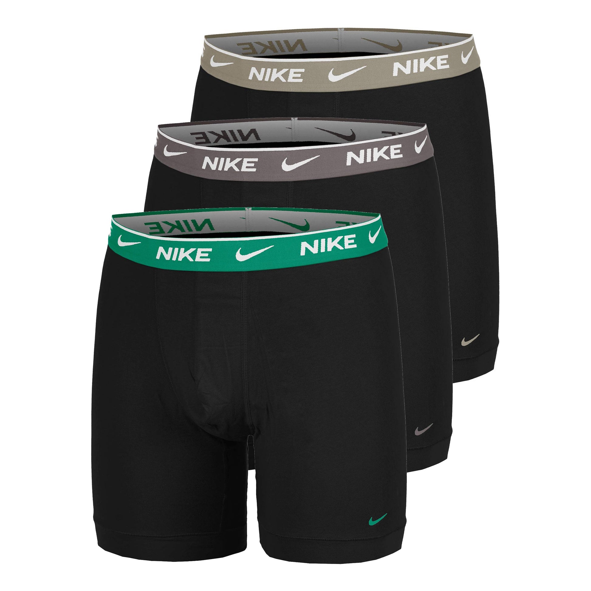 Nike Essential Cotton Stretch Boxer Brief Boxer Confezione da 3 Uomini - oliva