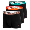 Essential Cotton Stretch Trunk Boxer Confezione da 3 Uomini - nero, arancione