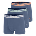 Essential Cotton Stretch Trunk Boxer Confezione da 3 Uomini - blu, arancione