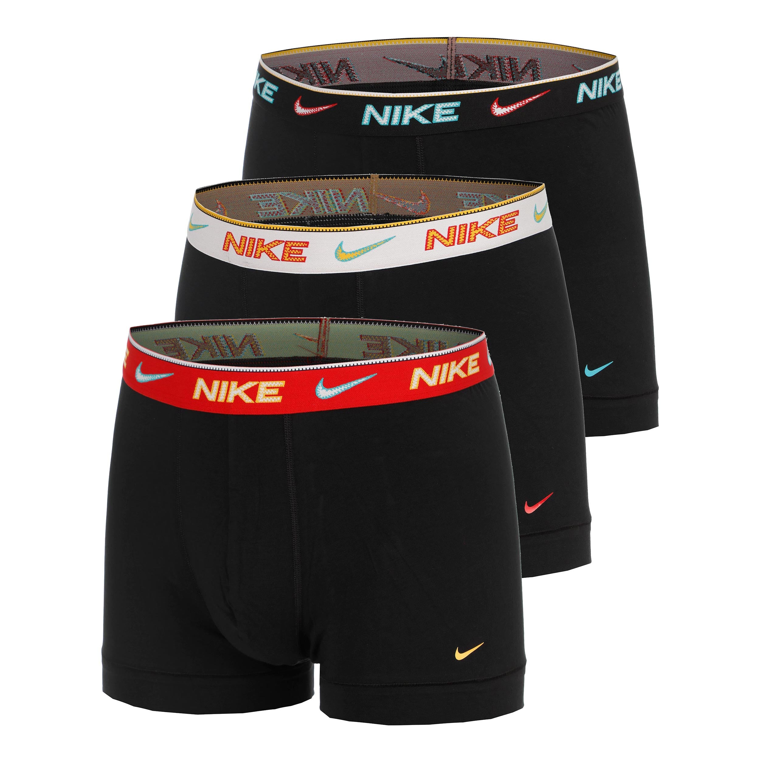 Nike Essential Cotton Stretch Trunk Boxer Confezione da 3 Uomini - grigio