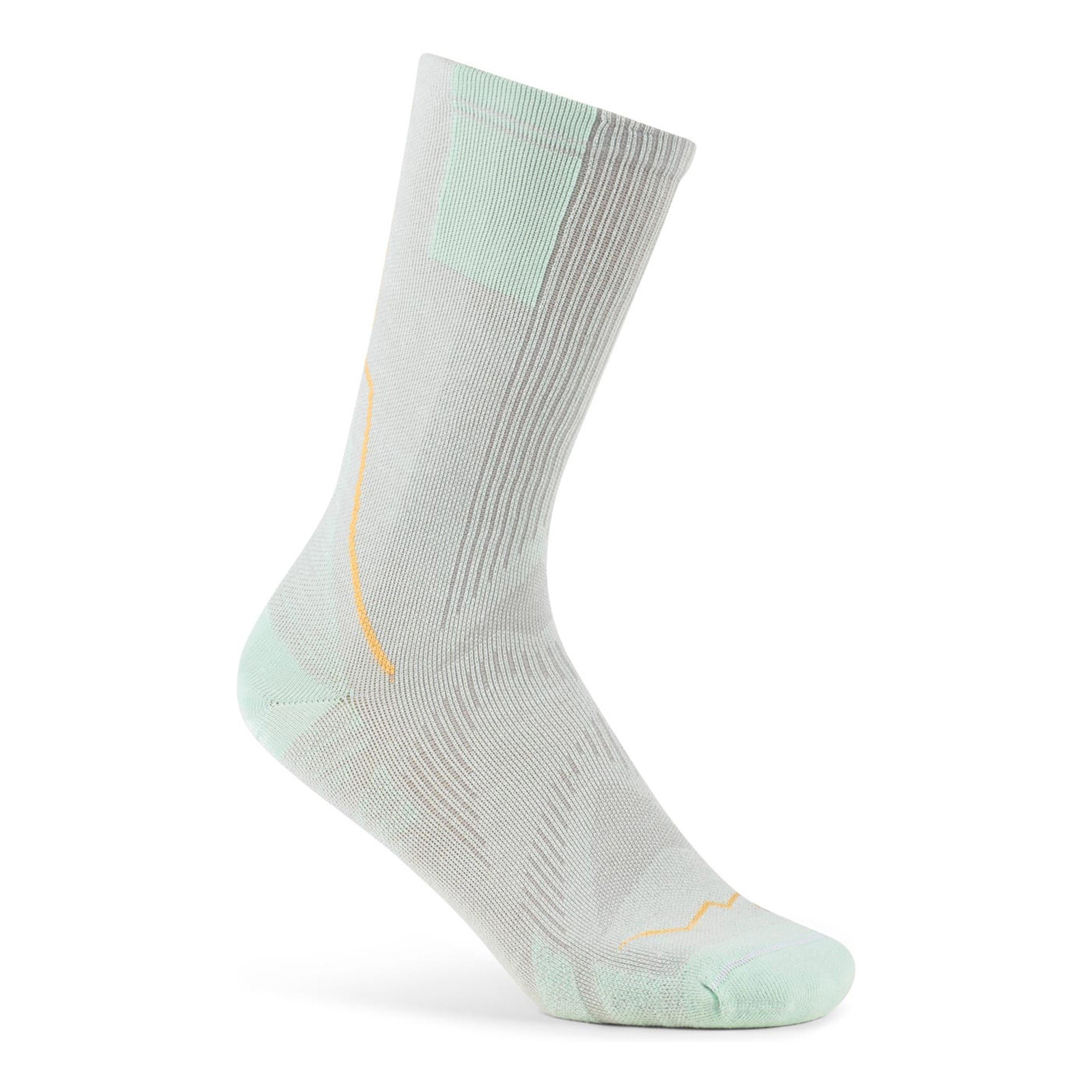 Buff Coolnet Crew  Calze da corsa Unisex-verde, multicolore