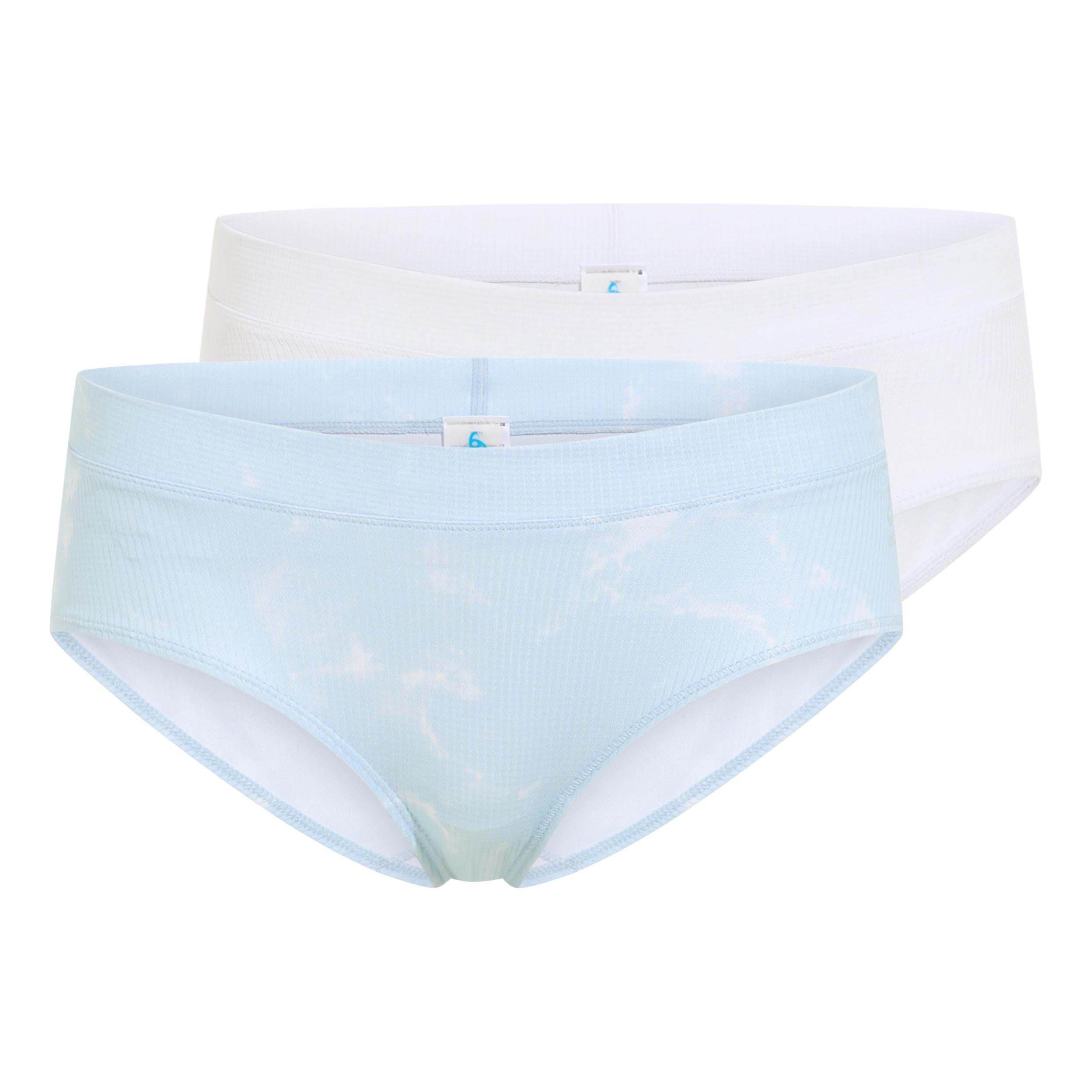 Odlo Active Light Graphic 2 pack Mutandina Donna-blu chiaro, bianco