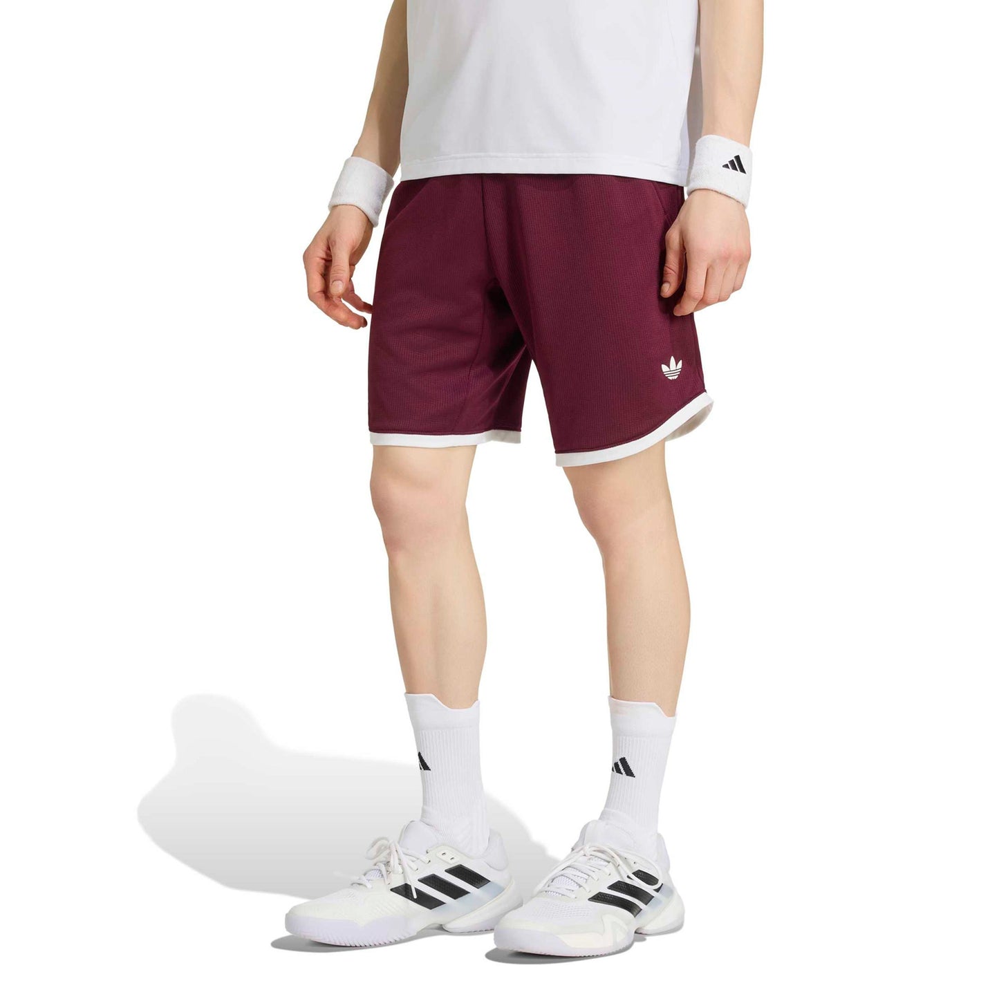 adidas Classics 9Inch Pantaloncini Uomini - vino rosso, bianco