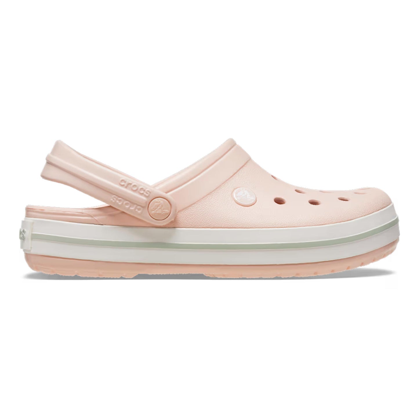 Crocs Crocband Clog Ciabatte Donna - rosa, bianco