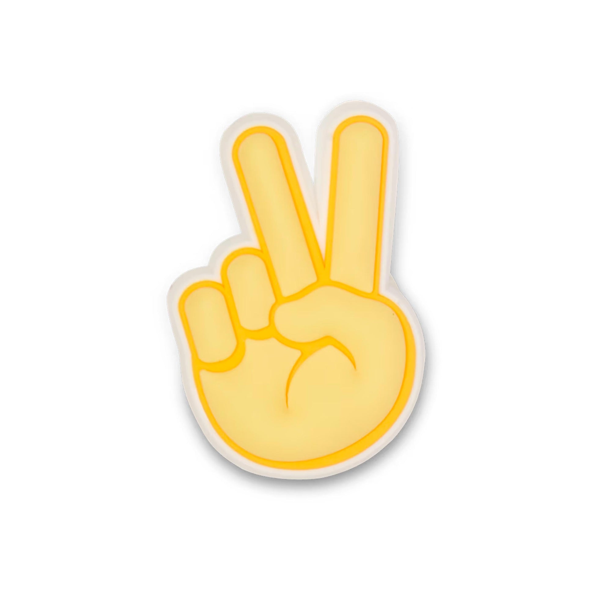 Crocs Peace Hand Sign Sonstiges Unisex - giallo, bianco