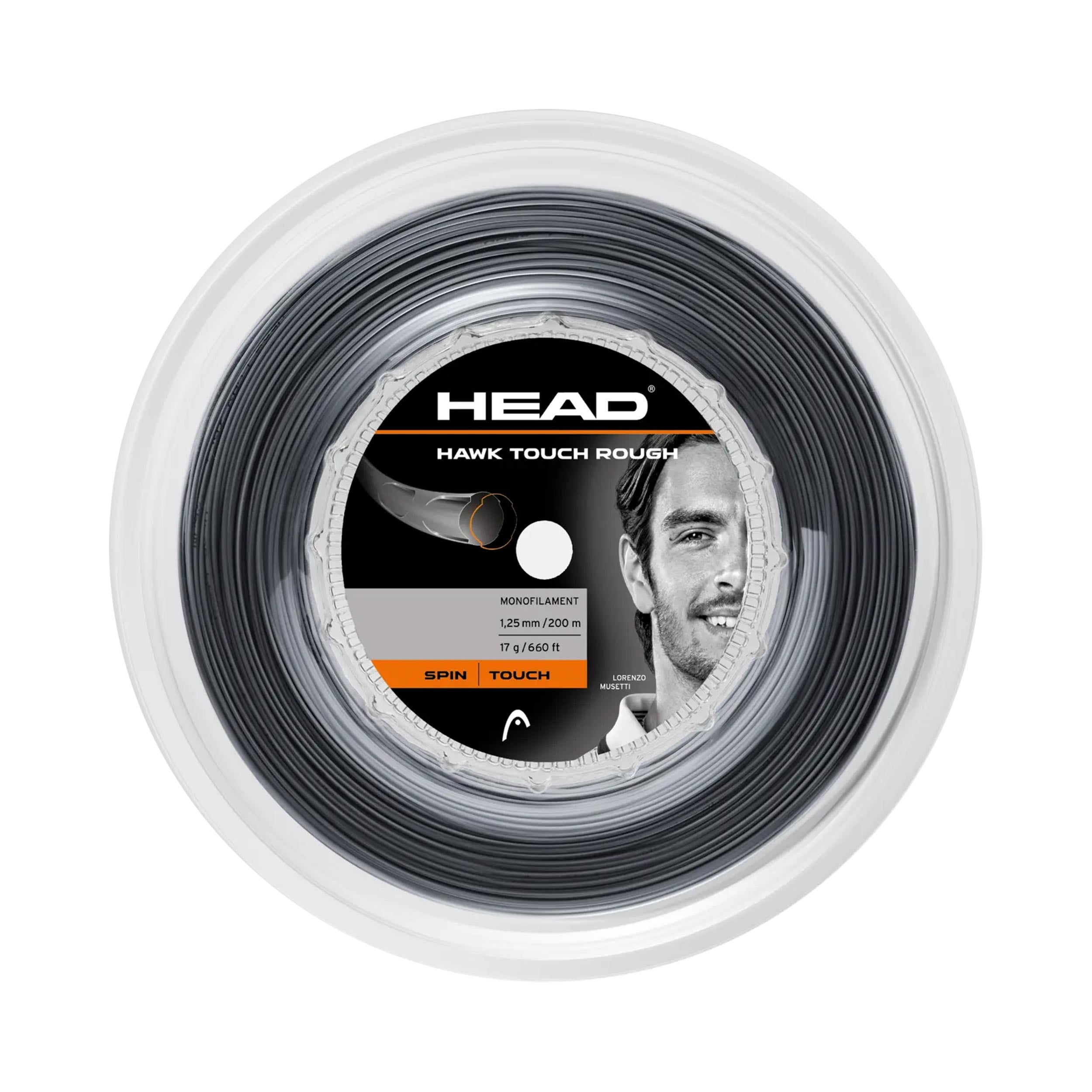 HEAD Hawk Touch Rough Rotolo di corde 200m - nero