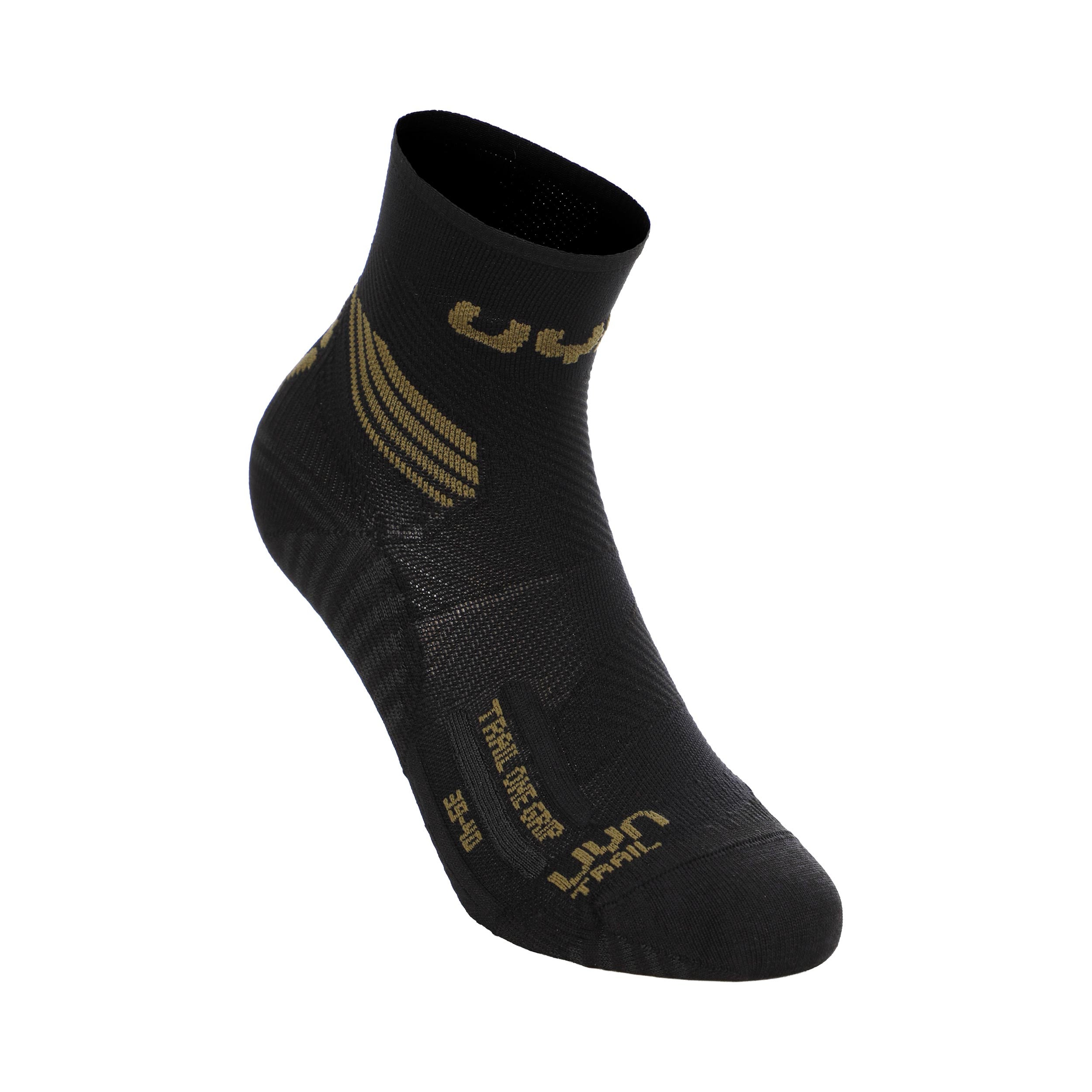 UYN Trail One Grip Calze da corsa Uomini - nero, oliva