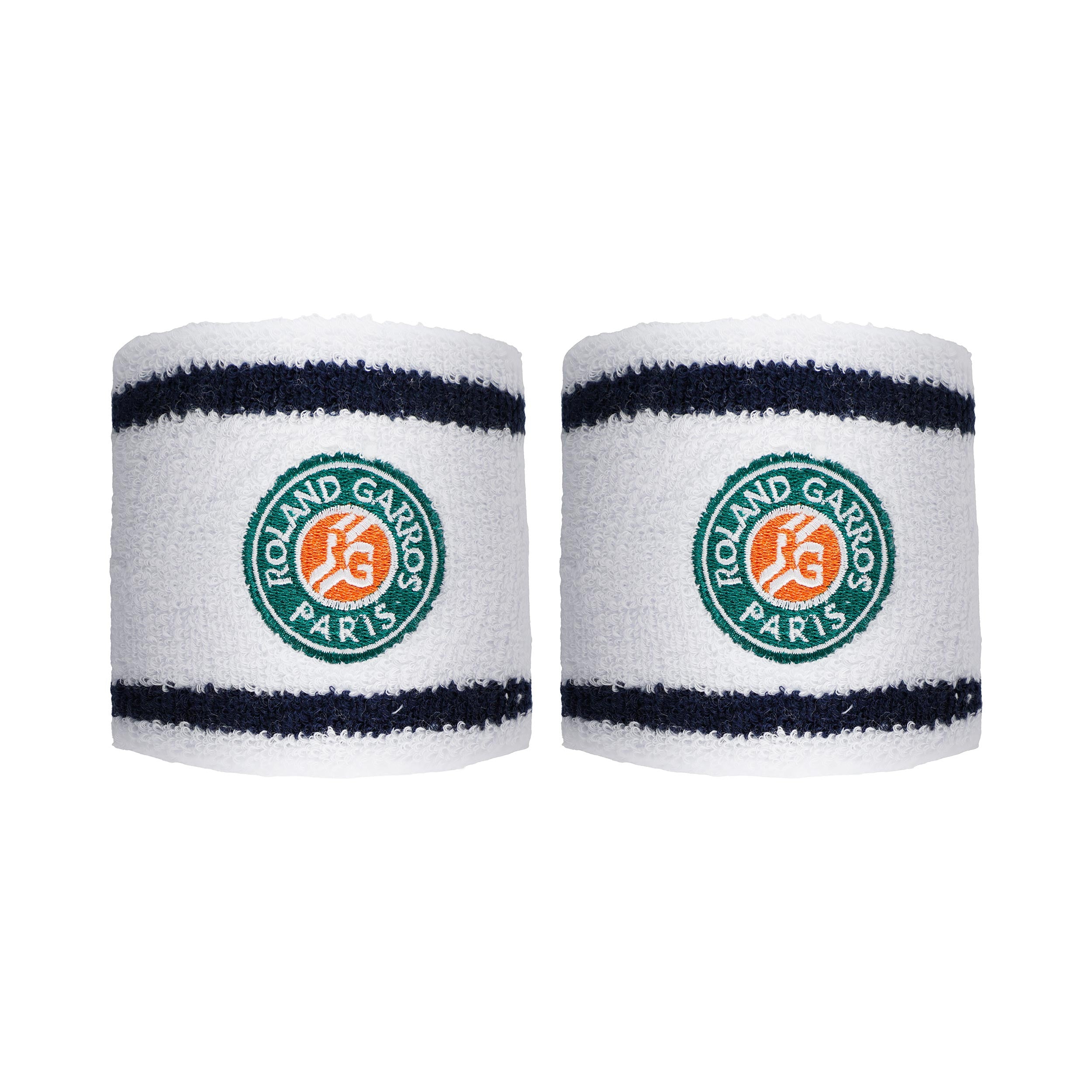 Roland Garros Polsino anti sudore Confezione da 2 Uomini - bianco
