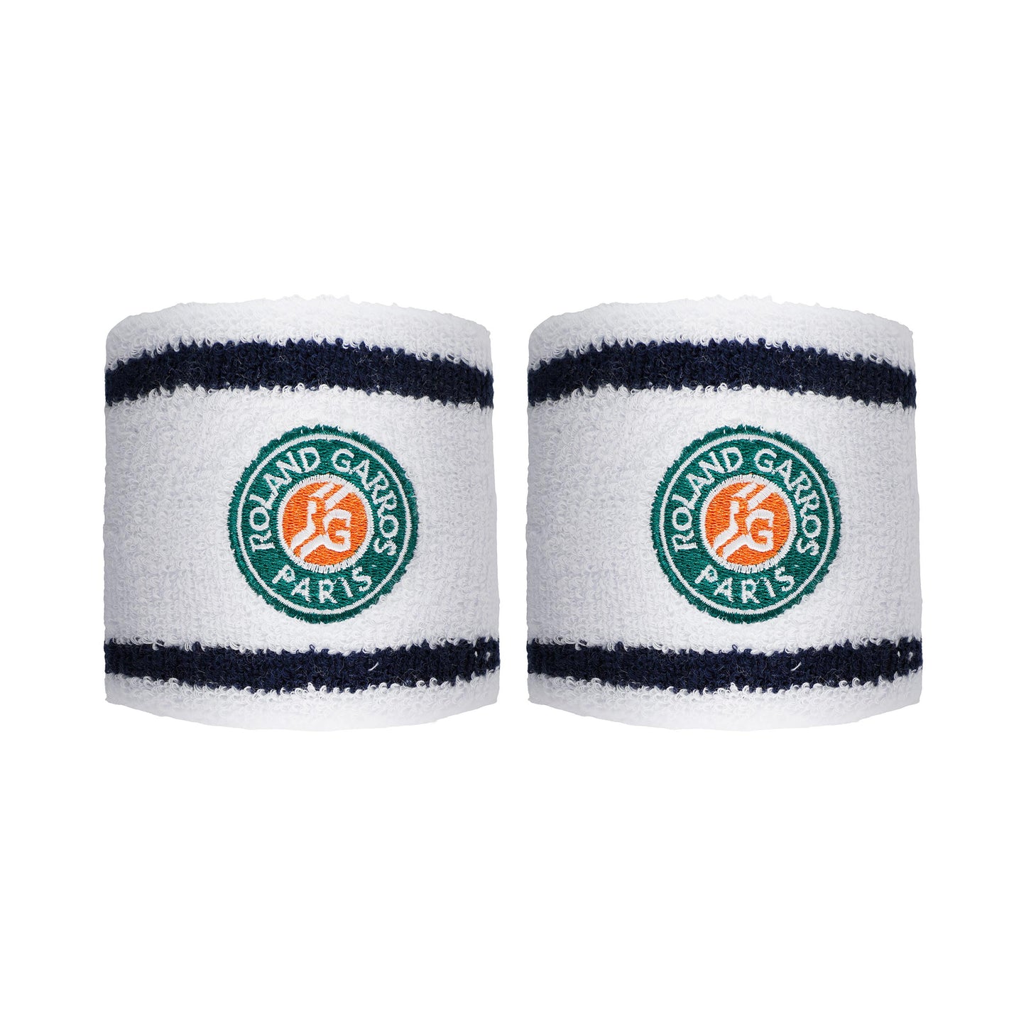 Roland Garros Polsino anti sudore Confezione da 2 Uomini - bianco