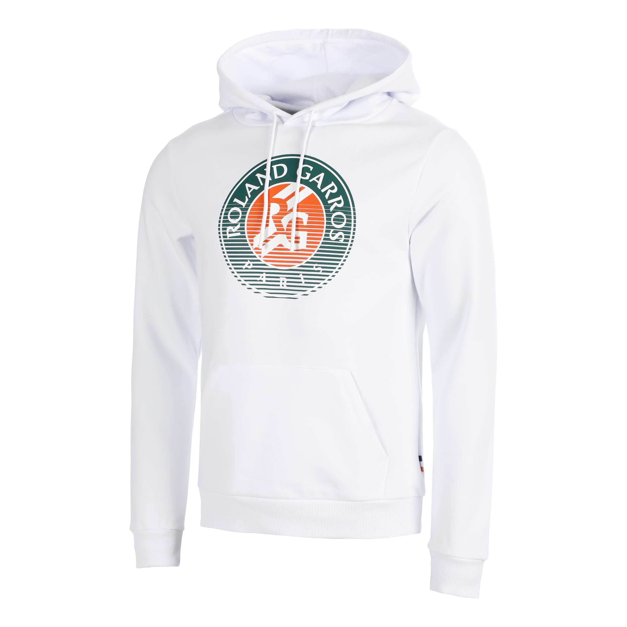 Roland Garros Big Logo Felpa con cappuccio Uomini - bianco