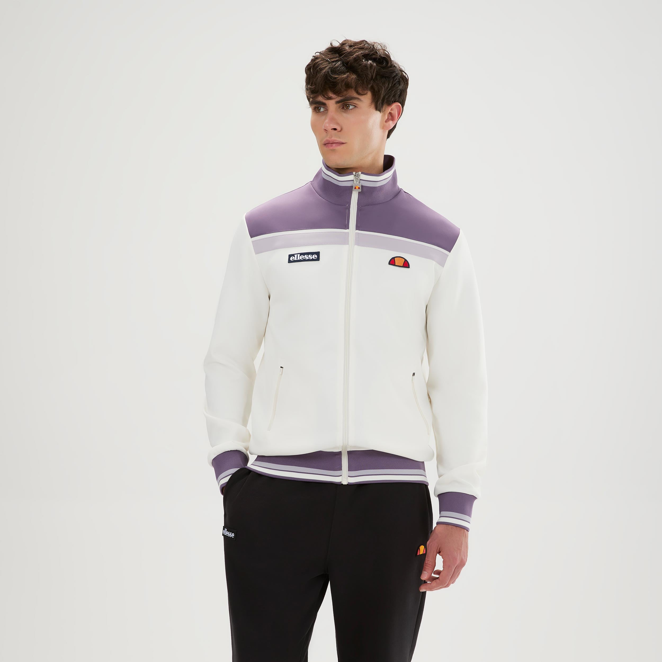 Ellesse Vignola Giacca da allenamento Uomini - crema, lilla