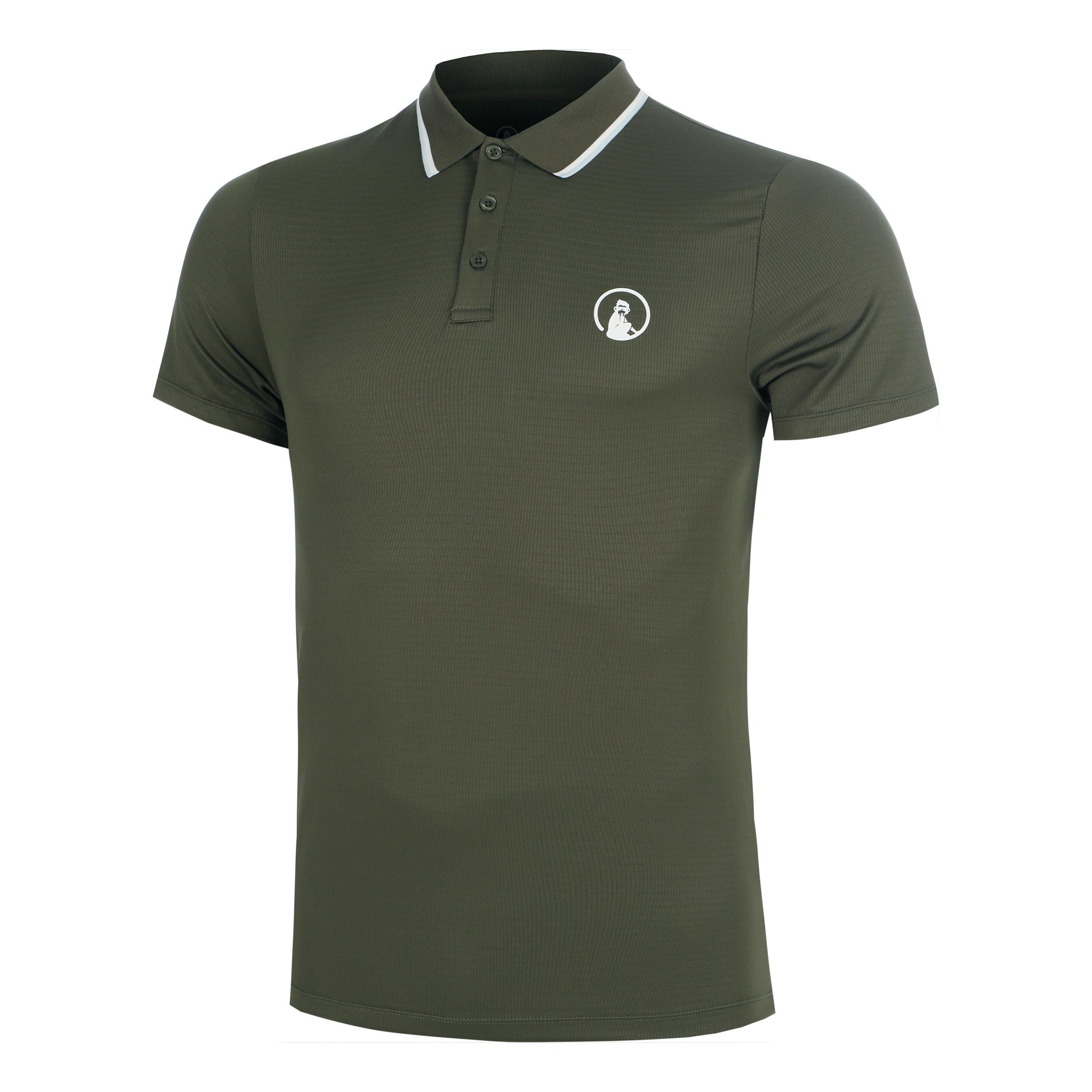 Quiet Please Memories Tournament Tipping Polo Polo Uomini - verde scuro