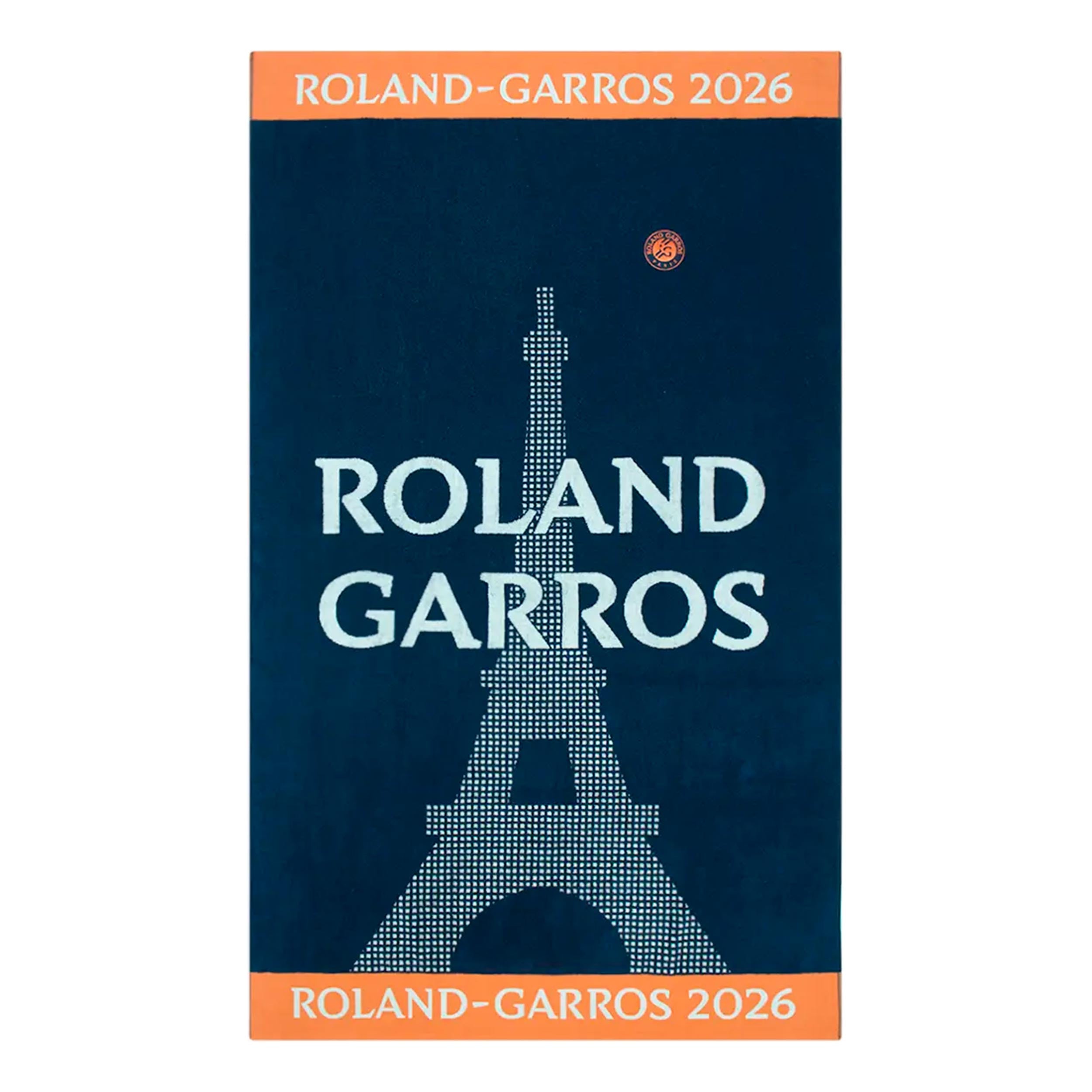 Roland Garros Official Beach Towel 100X170 Asciugamano - arancione, blu scuro