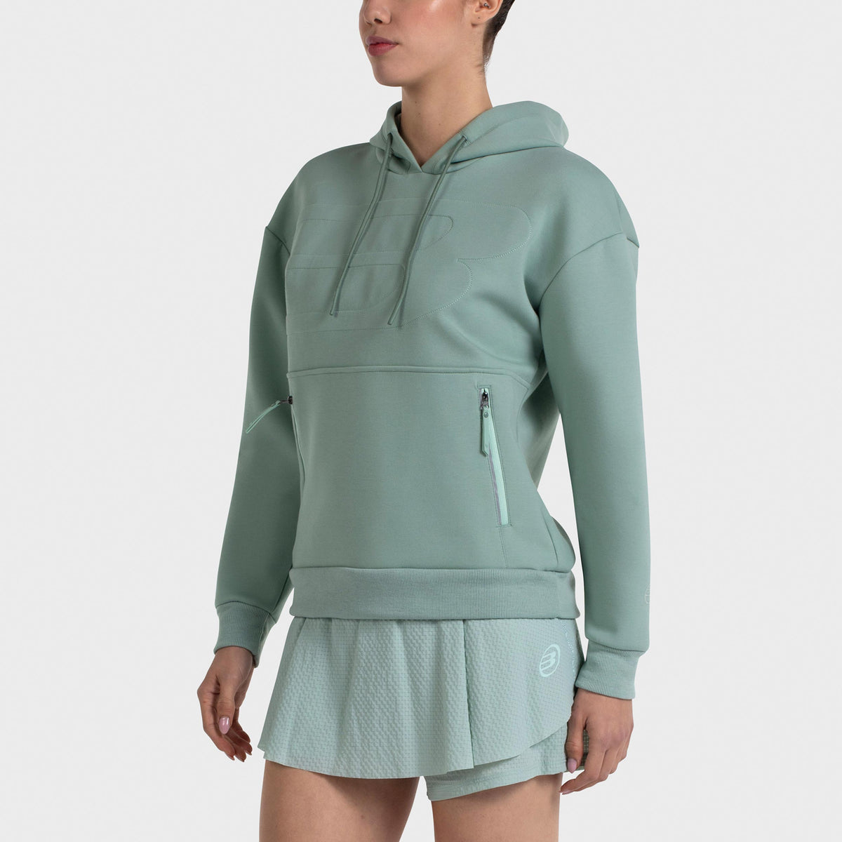 Bullpadel Eolia Felpa con cappuccio Donna - verde