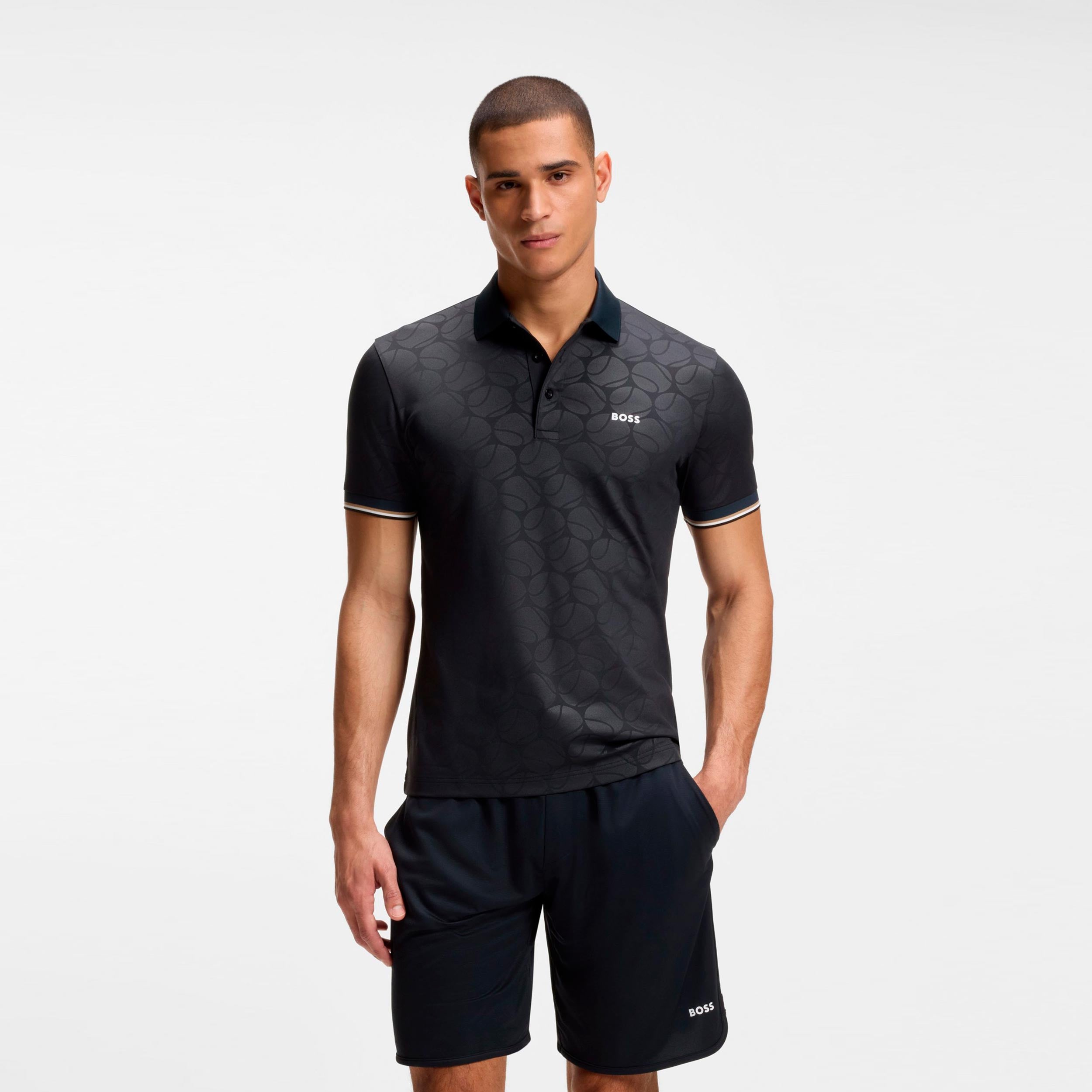 BOSS Game 1 Polo Uomini - blu scuro