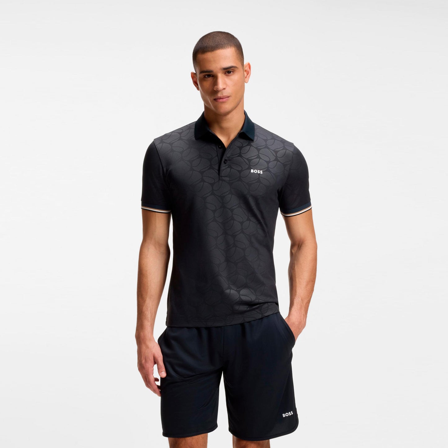 BOSS Game 1 Polo Uomini - blu scuro