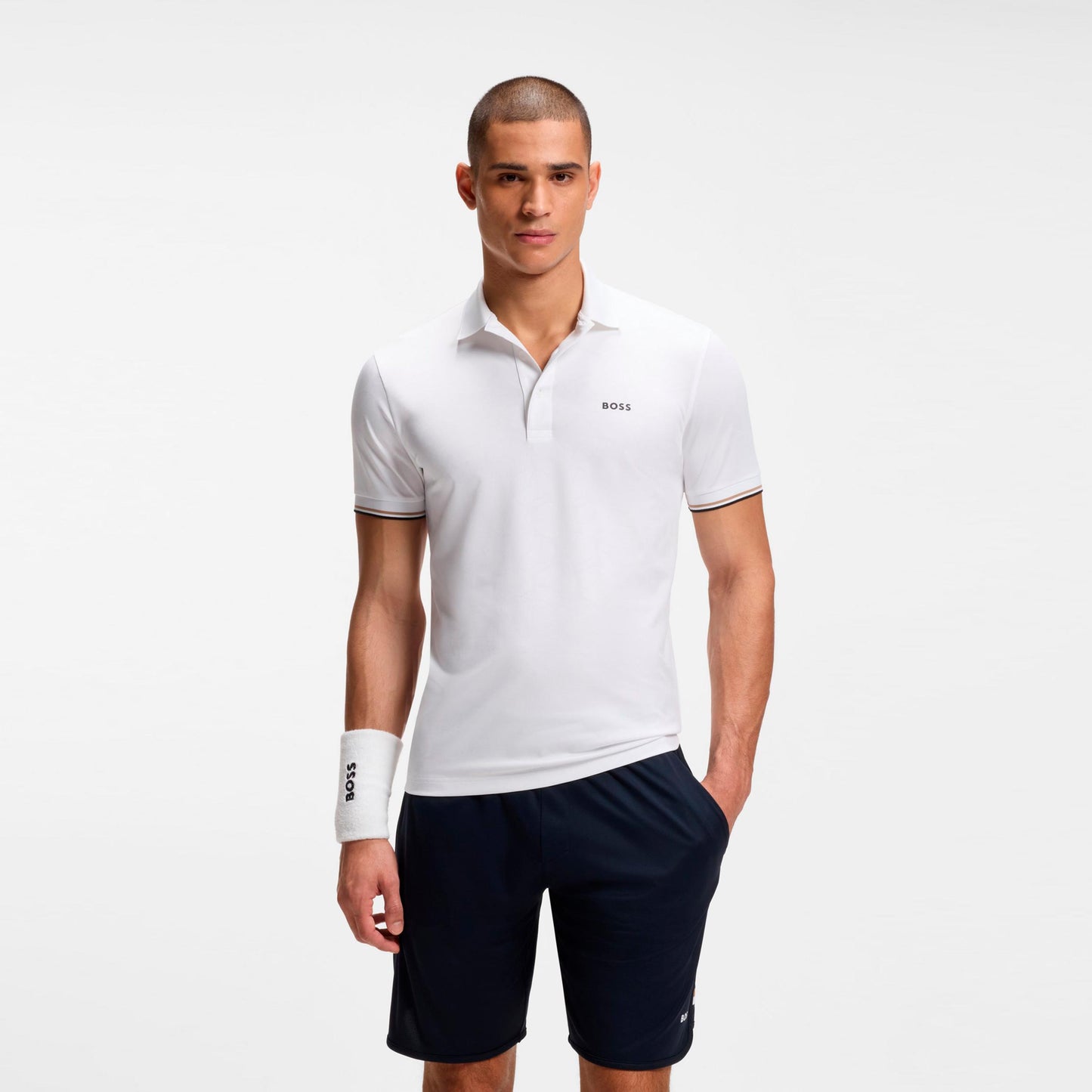 BOSS Game 1 Polo Uomini - bianco